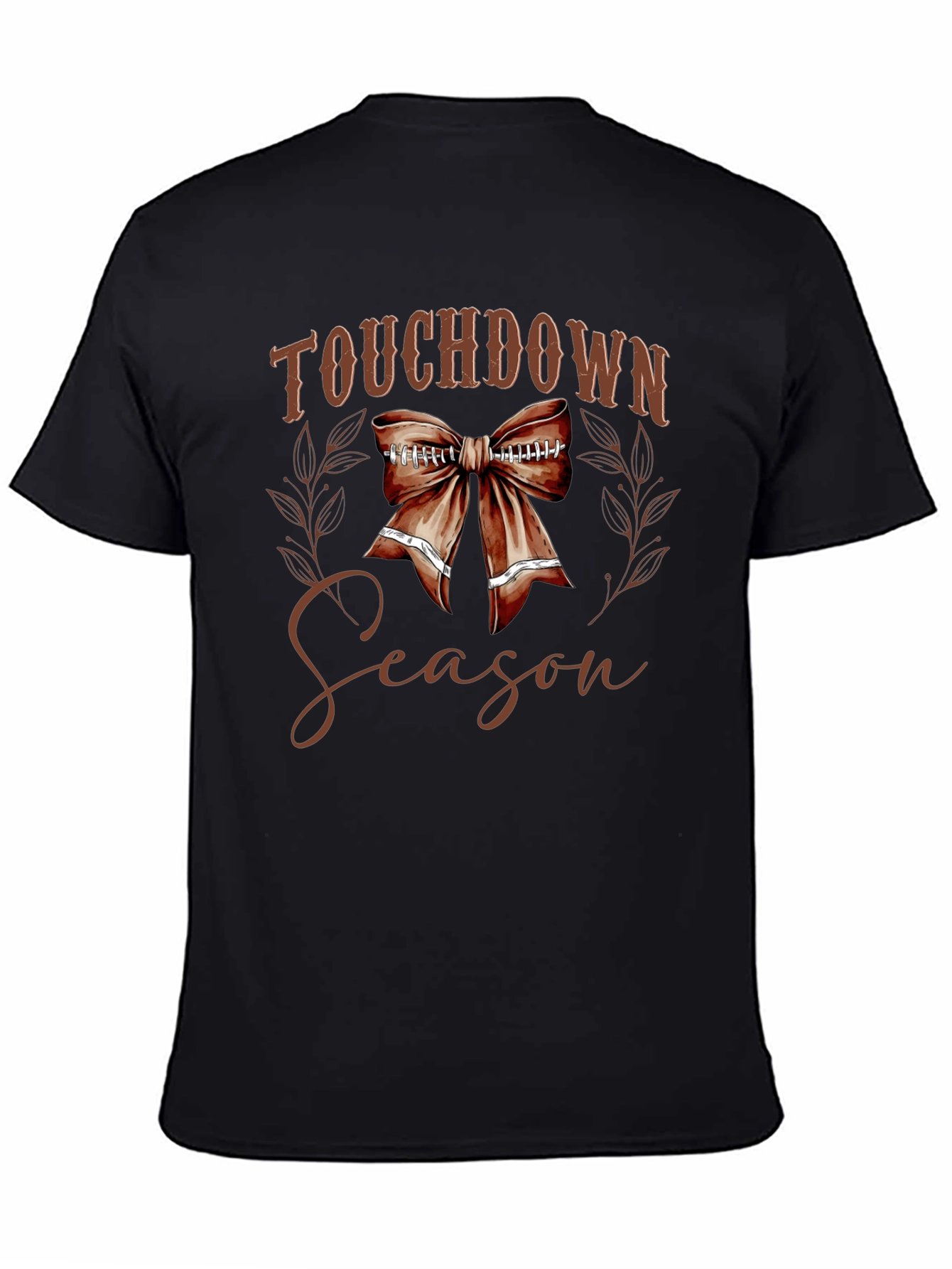 Touchdown Season Football Bow T-Shirt - 4