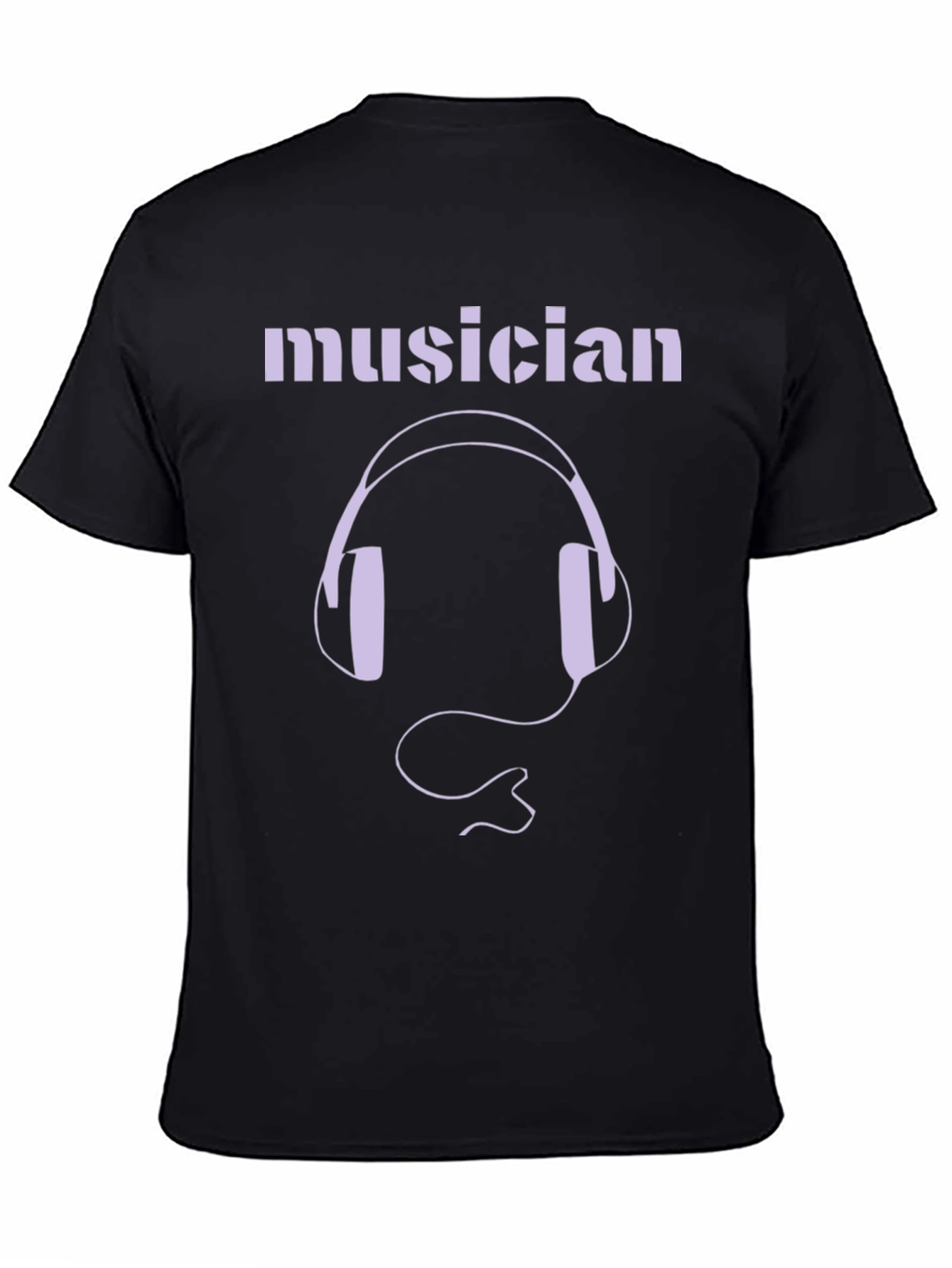 Black Musician Graphic Tee - Black view 4