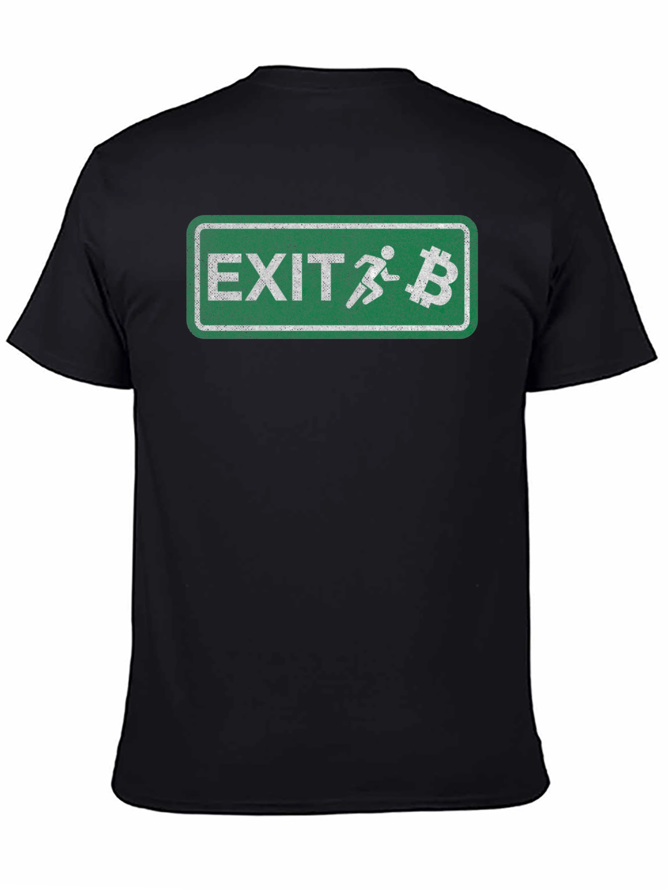 Bitcoin Exit T-Shirt - Crypto Humor Tee - 4
