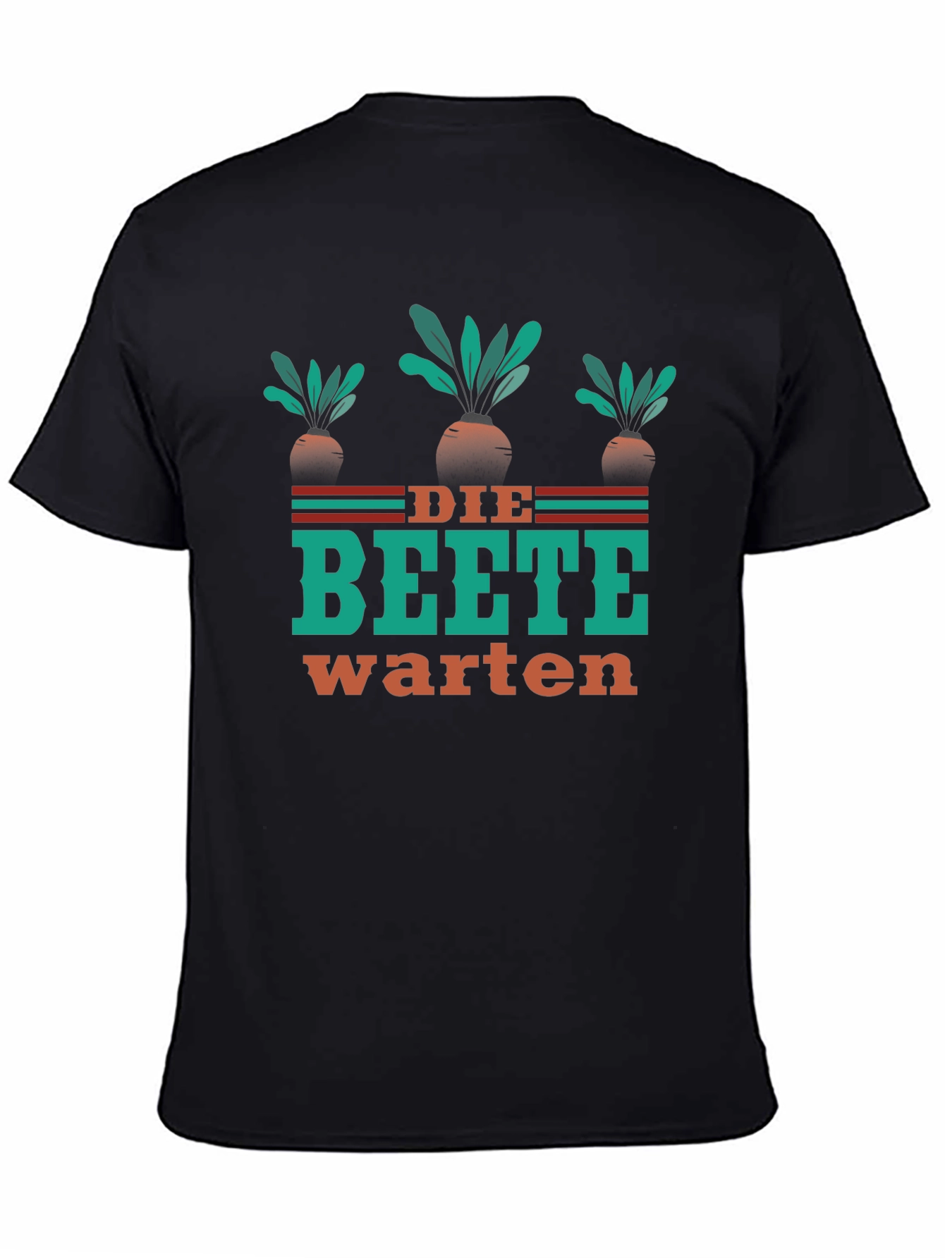 Black Die Beete Warten Graphic T-Shirt view 4