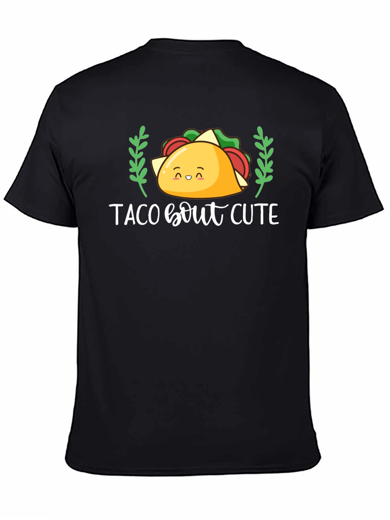 Black Taco Bout Cute T-Shirt - Funny Foodie Tee view 4