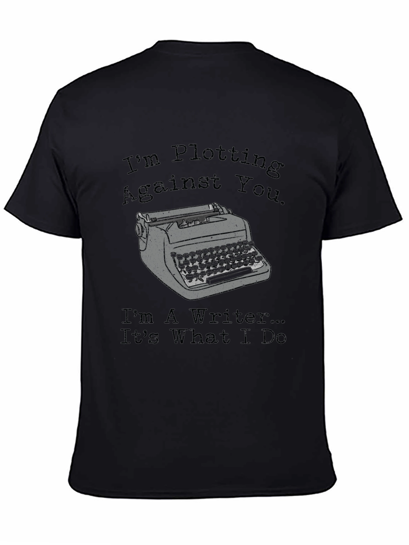 Black Writer Plotting T-Shirt view 4