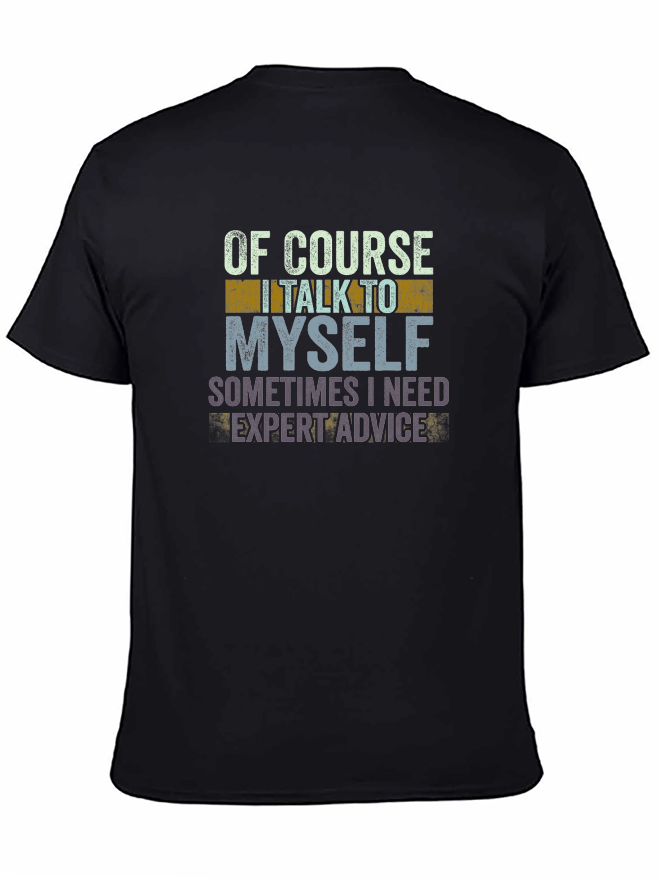 Black Expert Advice Graphic T-Shirt view 4