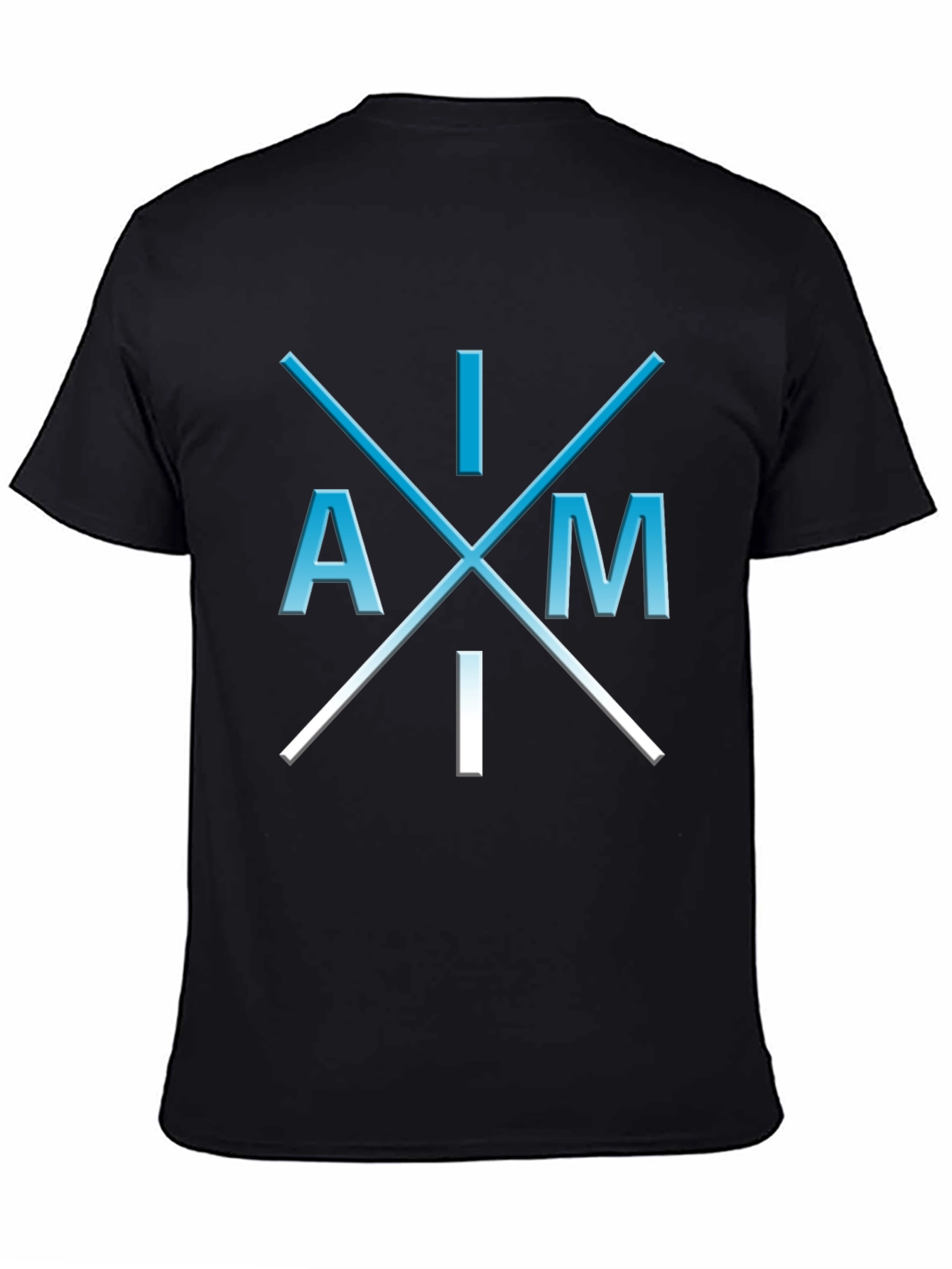 Black I Am I T-Shirt - Unique Graphic Tee view 4