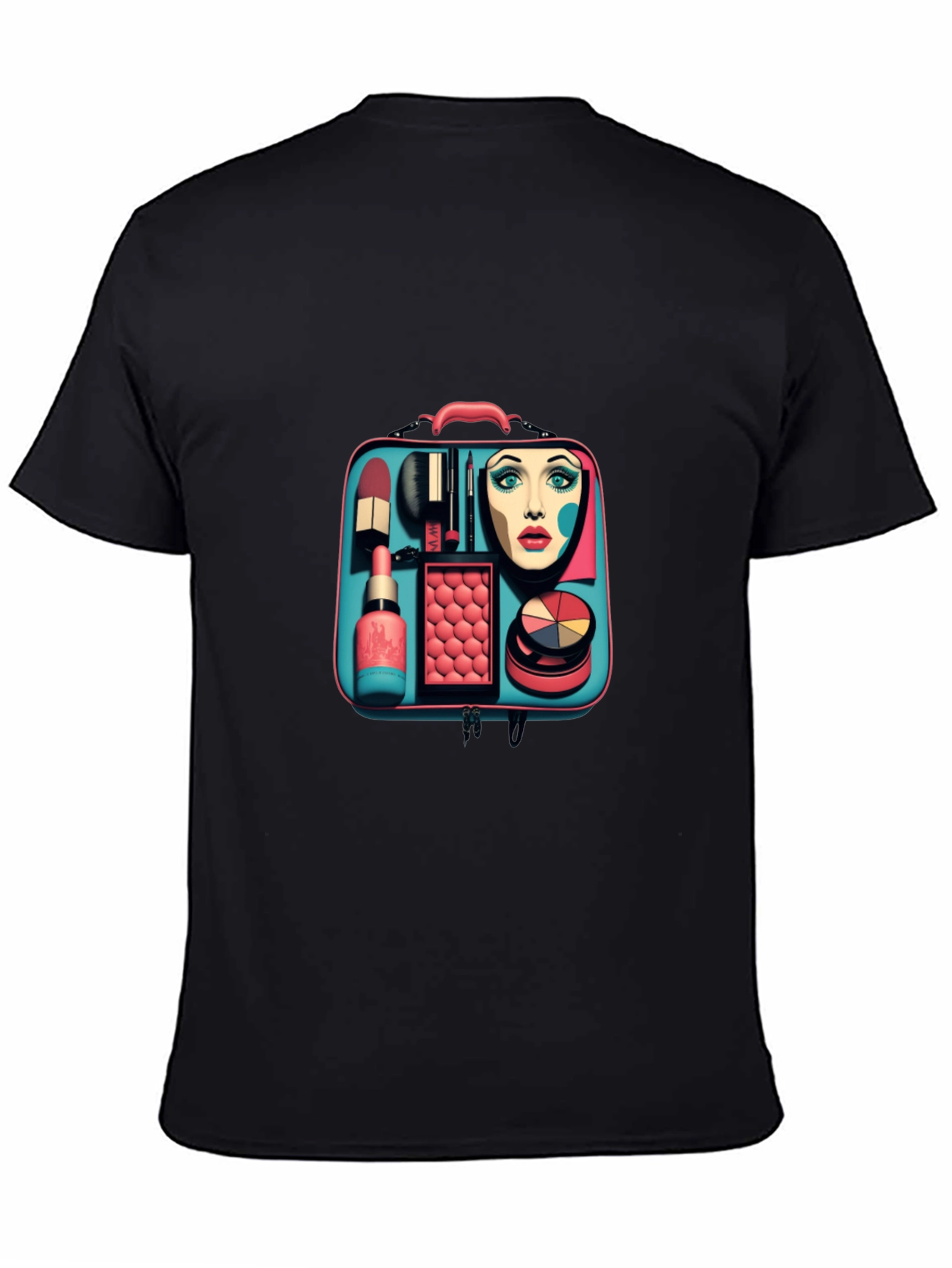 Black Makeup Artist Kit Graphic Tee view 4