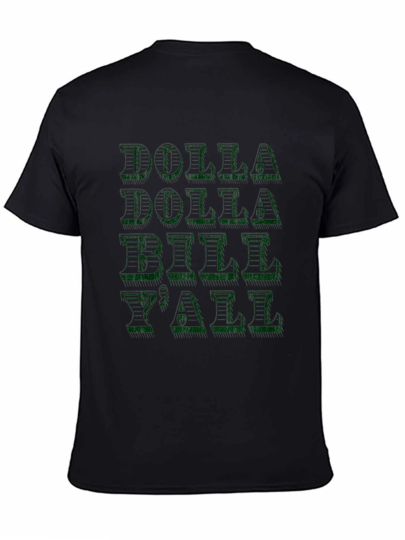 Black Dolla Dolla Bill Y'all Graphic Tee - Black view 4