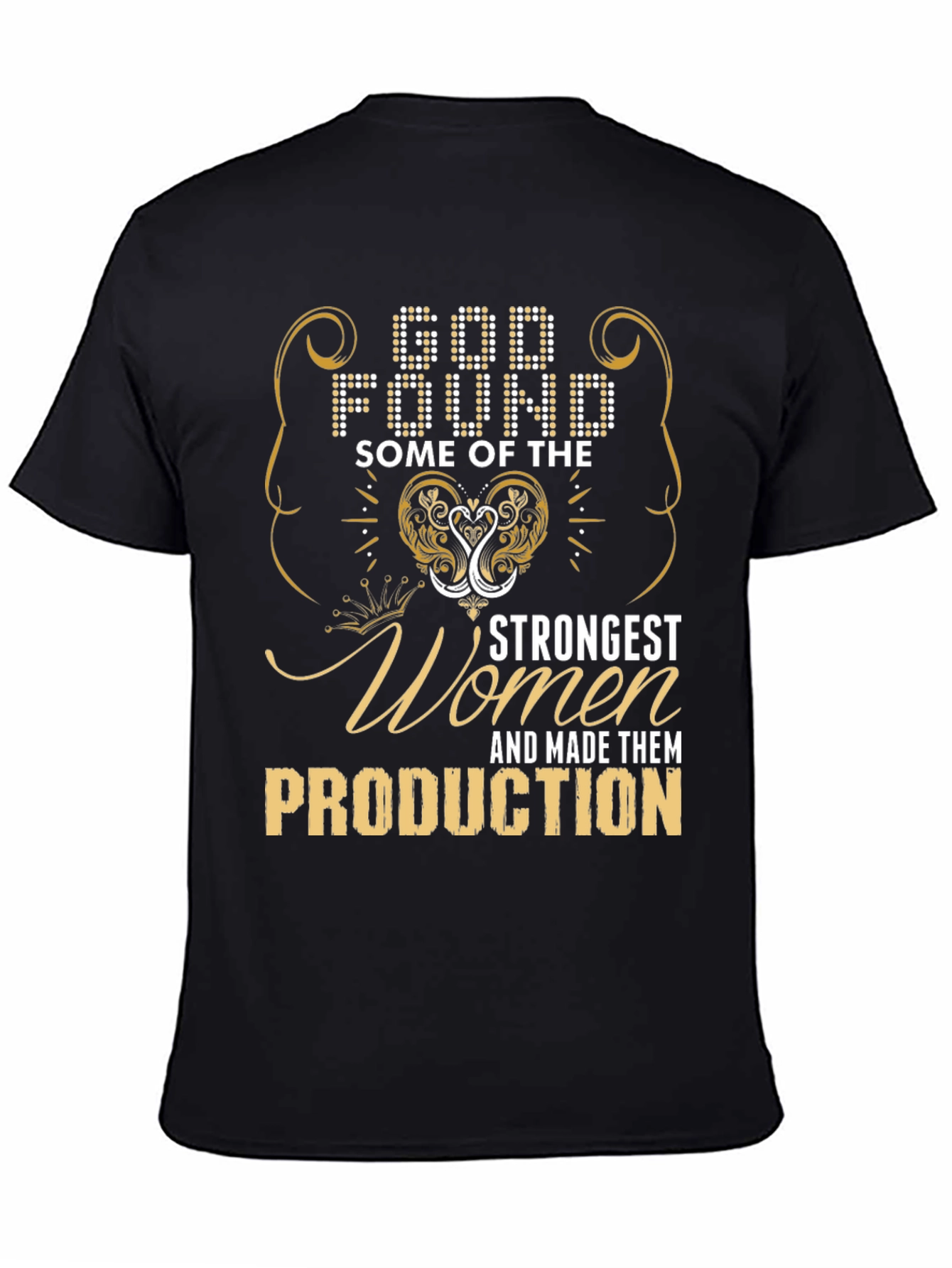 Black Strong Women in Production T-Shirt view 4