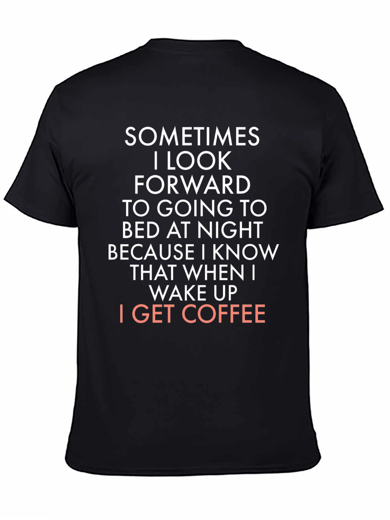 Black Coffee Lover's Black T-Shirt view 4