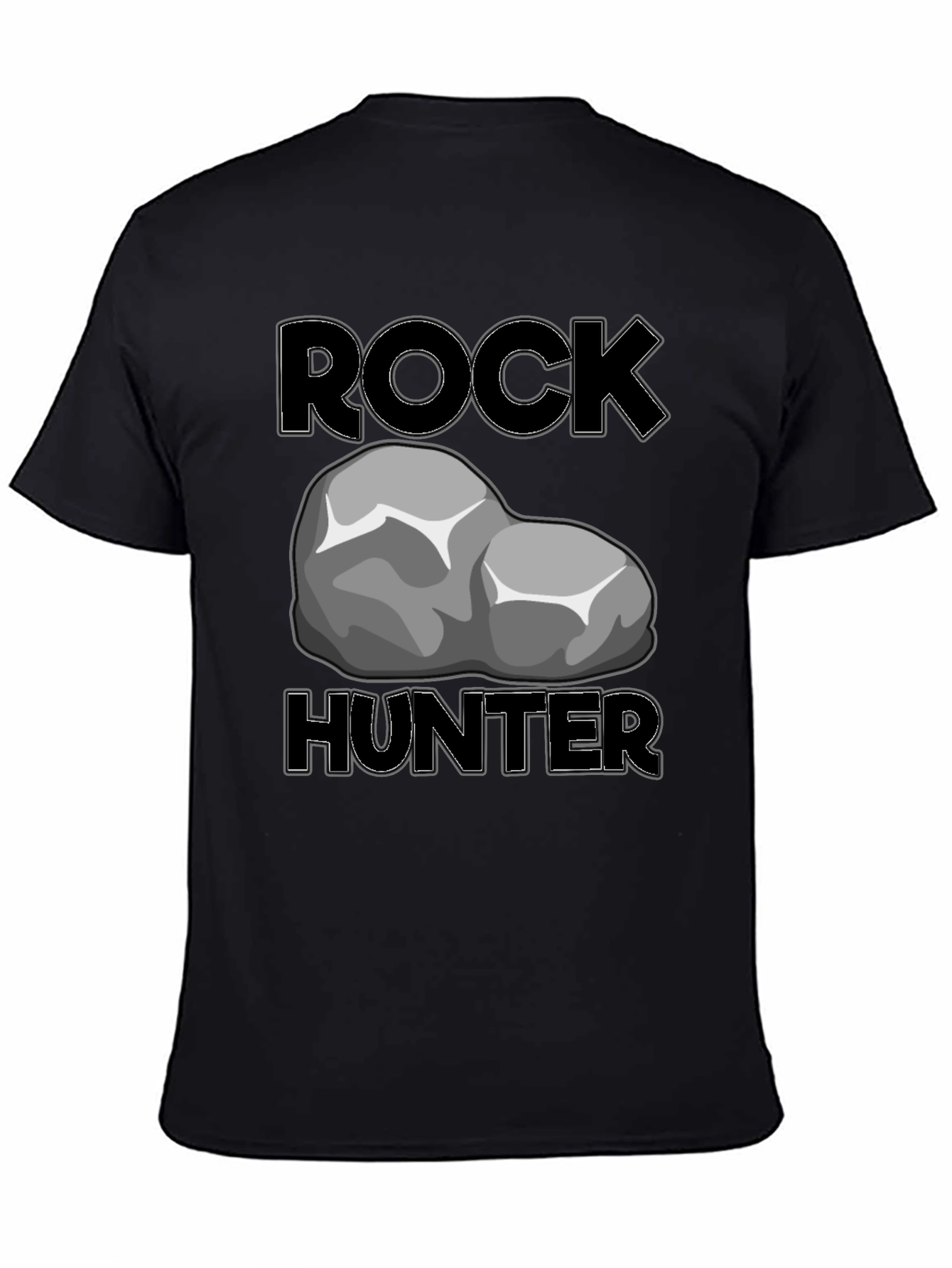 Black Rock Hunter T-Shirt - Geology Enthusiast Tee view 4