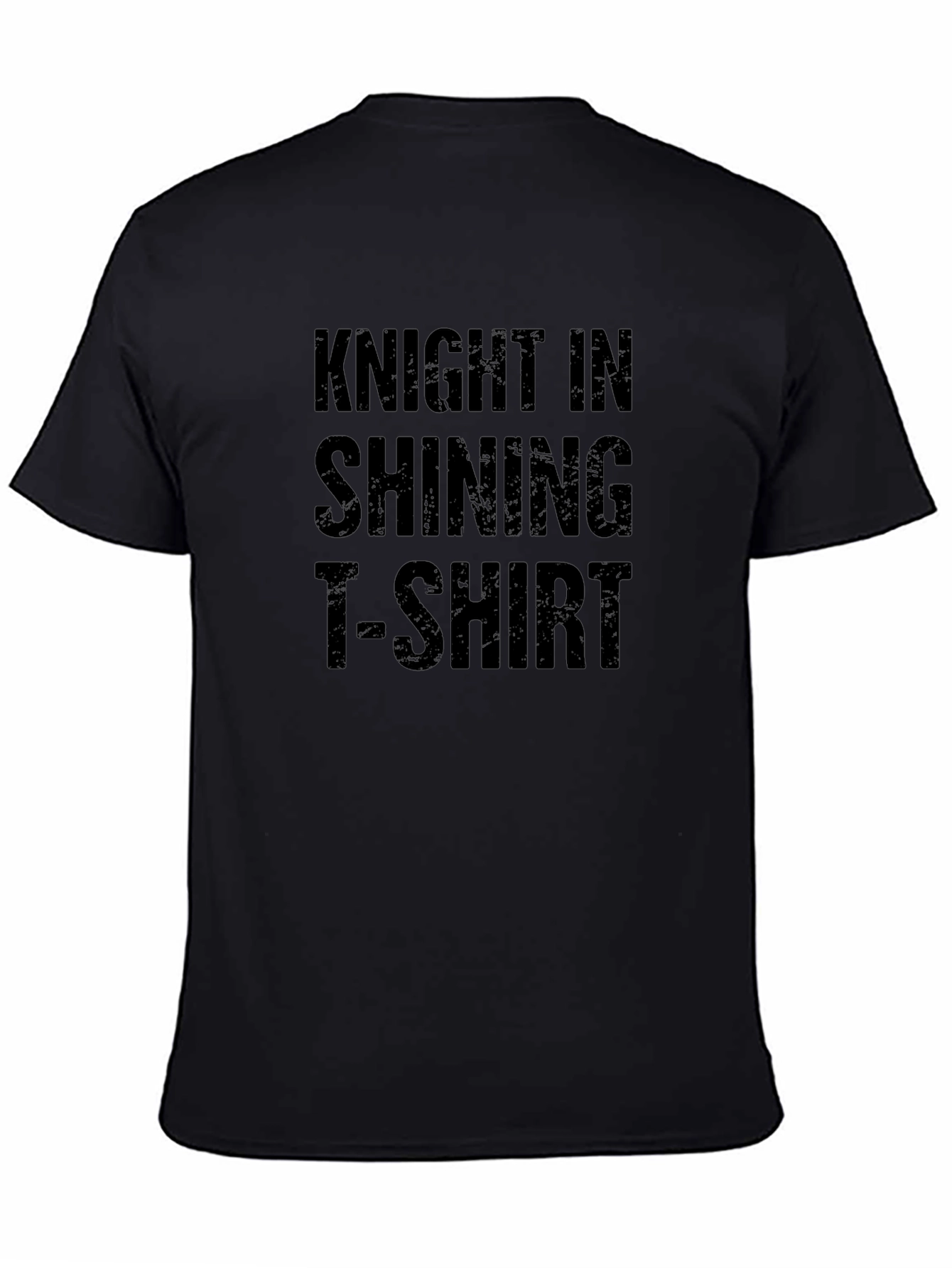 Black Knight In Shining T-Shirt Funny Graphic Tee view 4