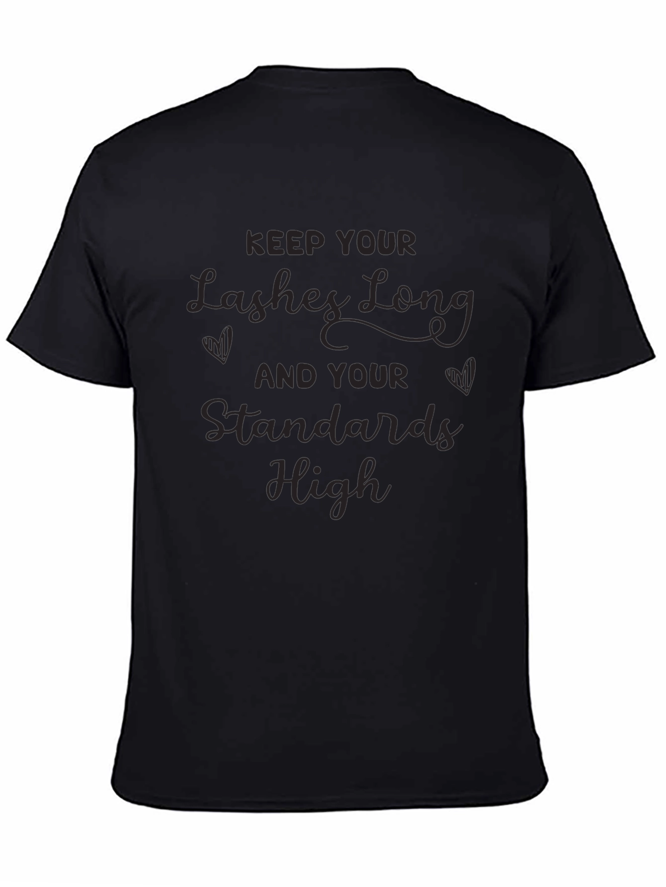 Lashes Long Standards High T-Shirt - Trendy Graphic Tee - 4