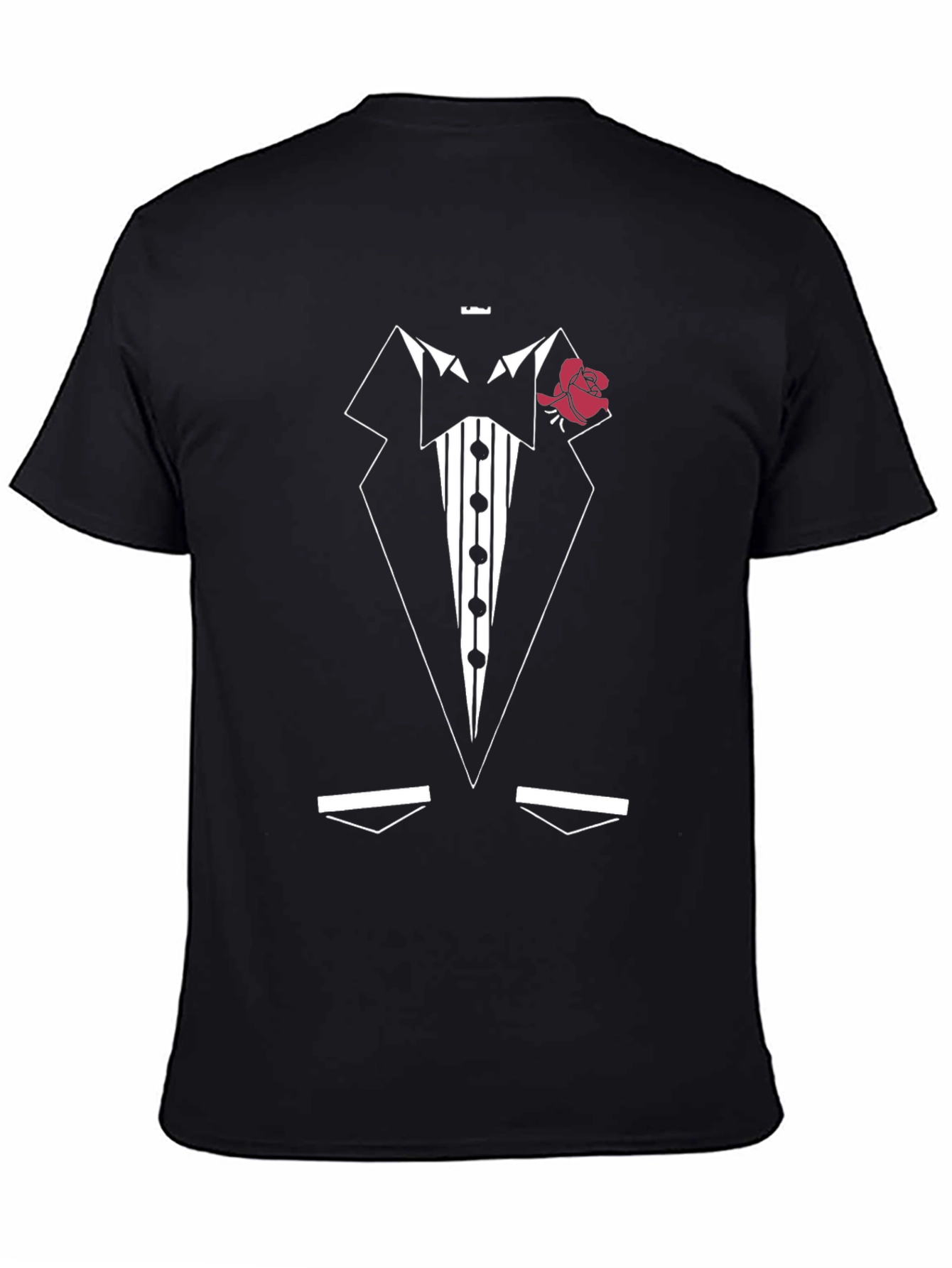 Black Tuxedo Graphic T-Shirt - Party Ready! view 4