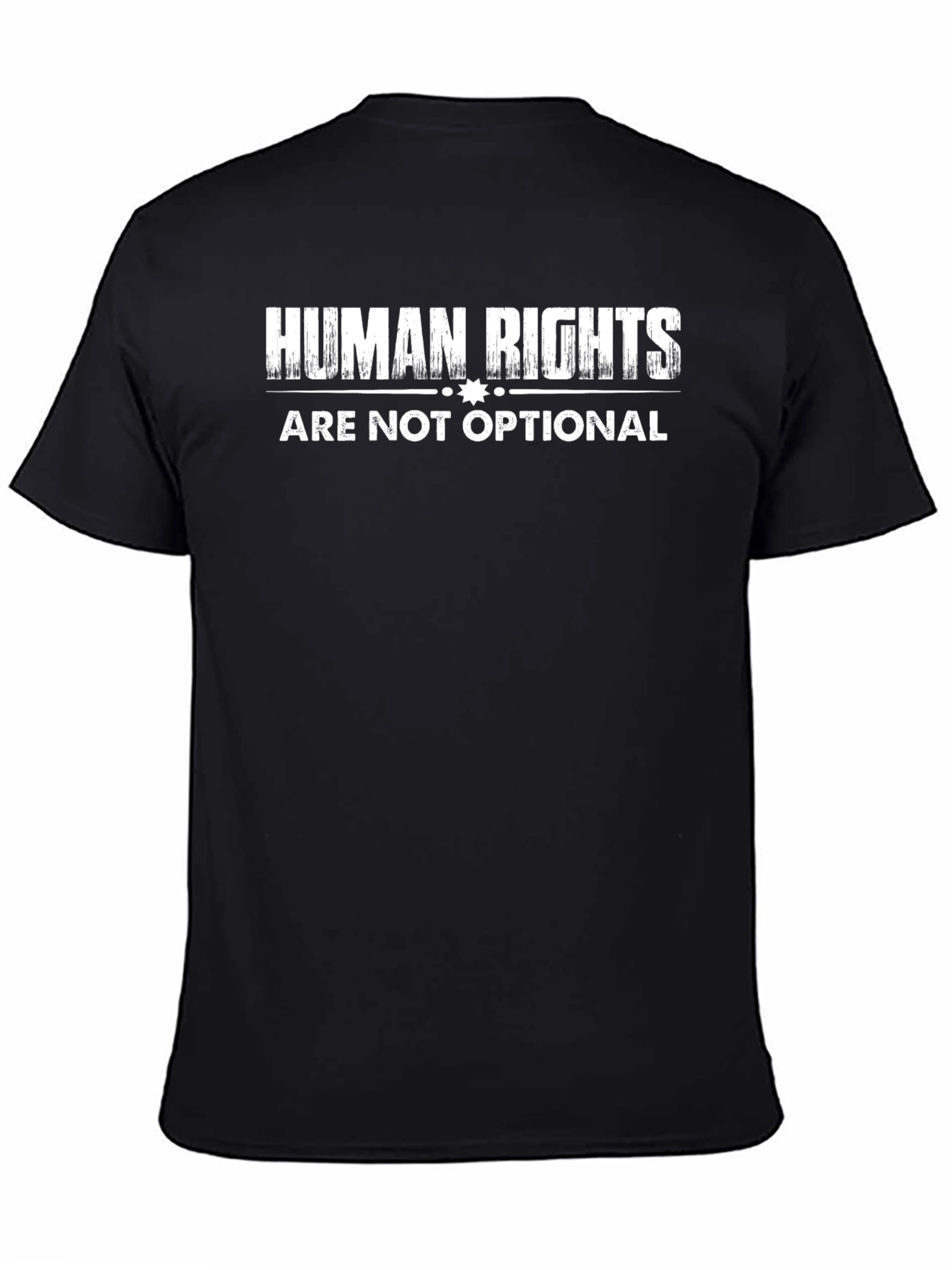Black Human Rights Are Not Optional Black T-Shirt view 4