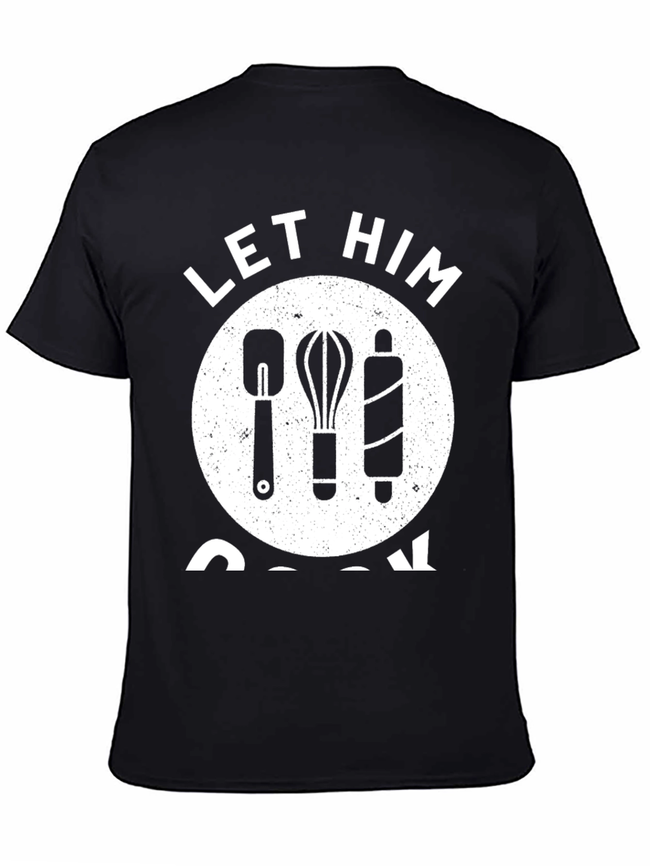 Black Let Him Cook T-Shirt - Chef Edition view 4