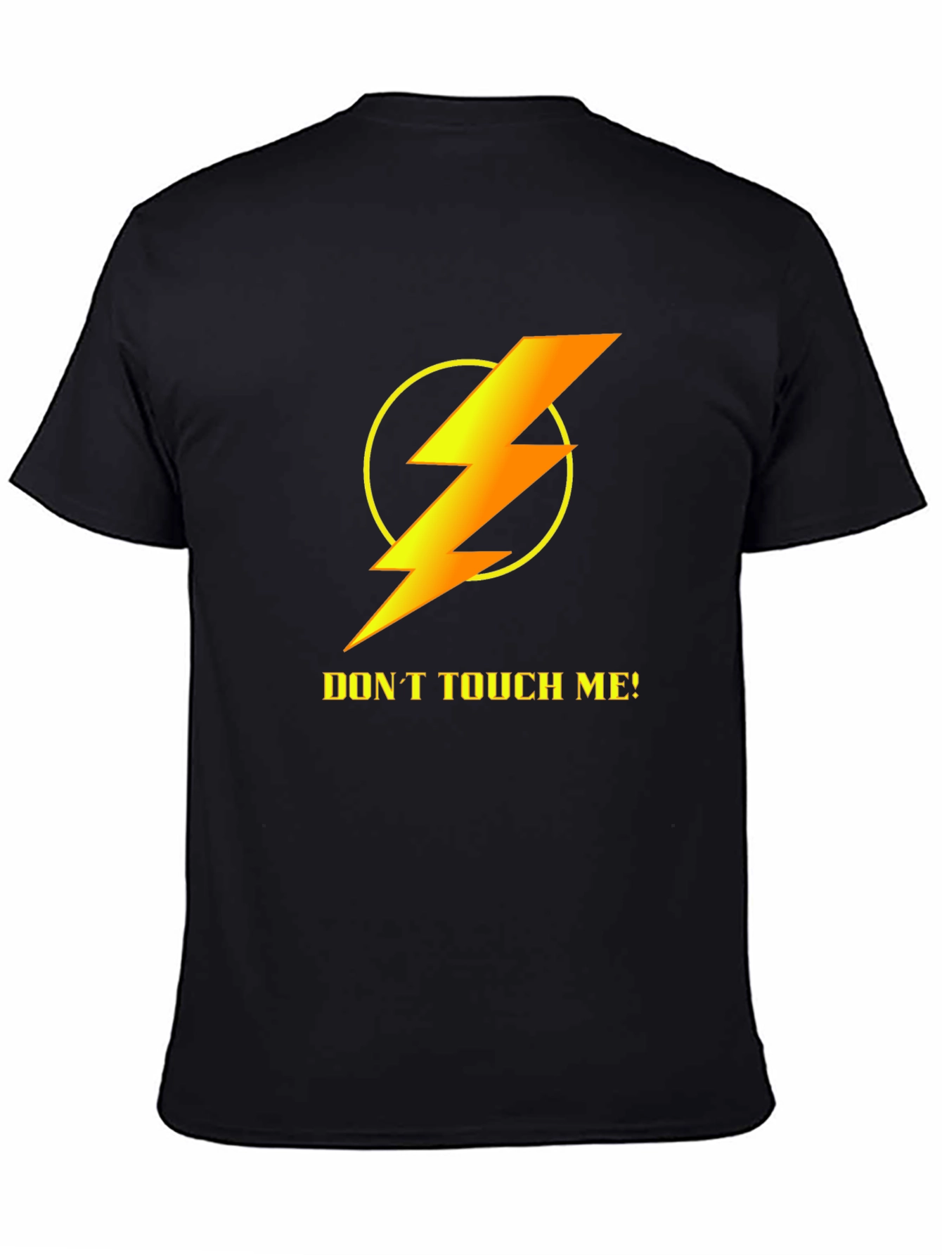 Black Don't Touch Me Graphic T-Shirt view 4
