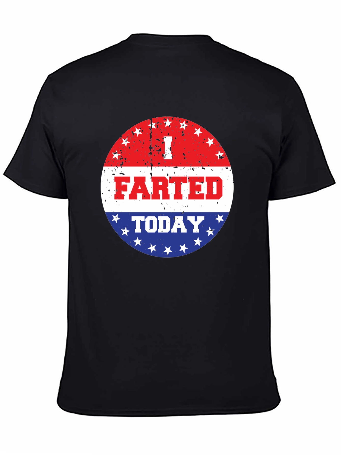 Black I Farted Today Graphic T-Shirt - Funny Slogan Tee view 4