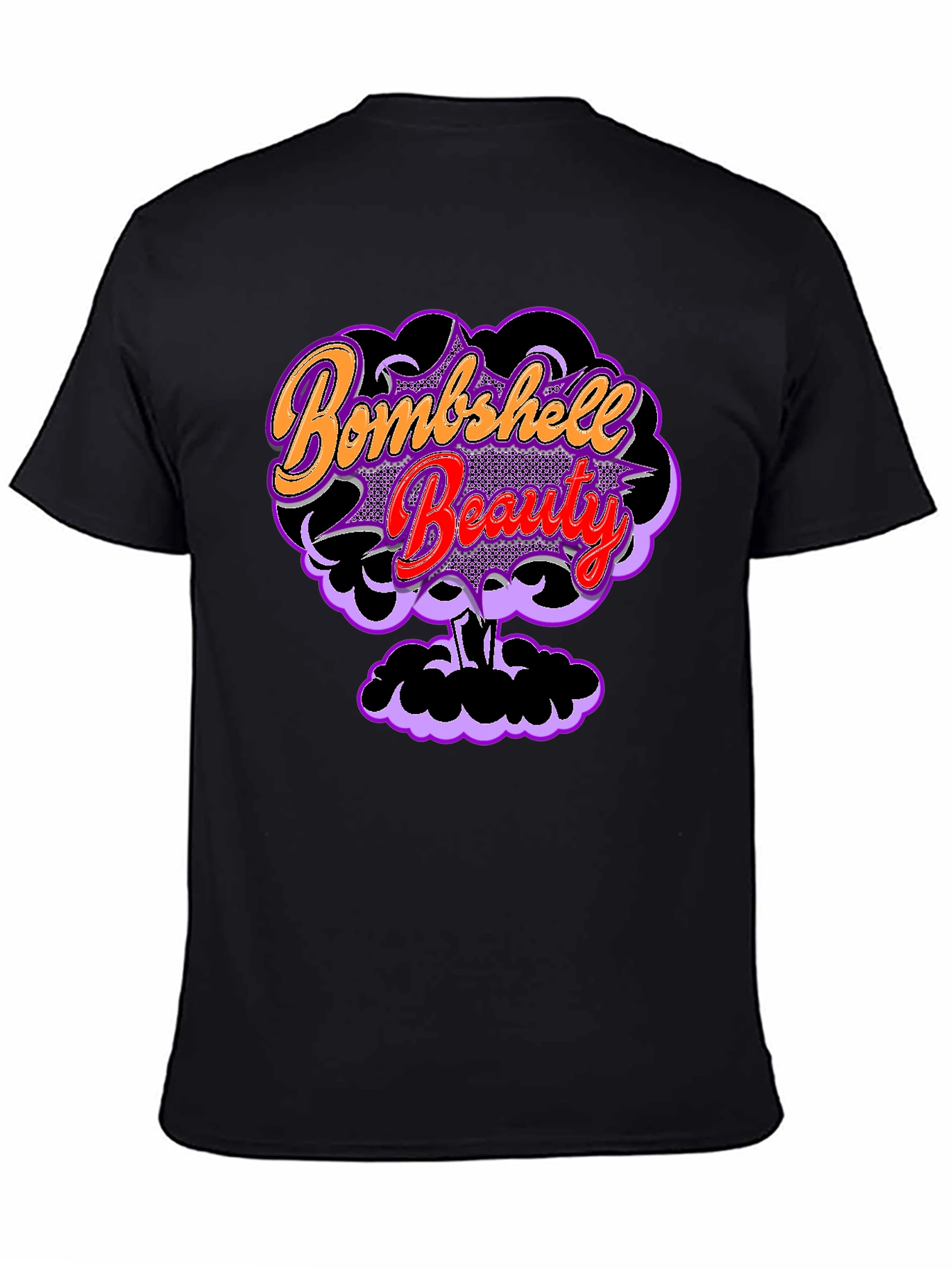 Black Bombshell Beauty Graphic T-Shirt view 4