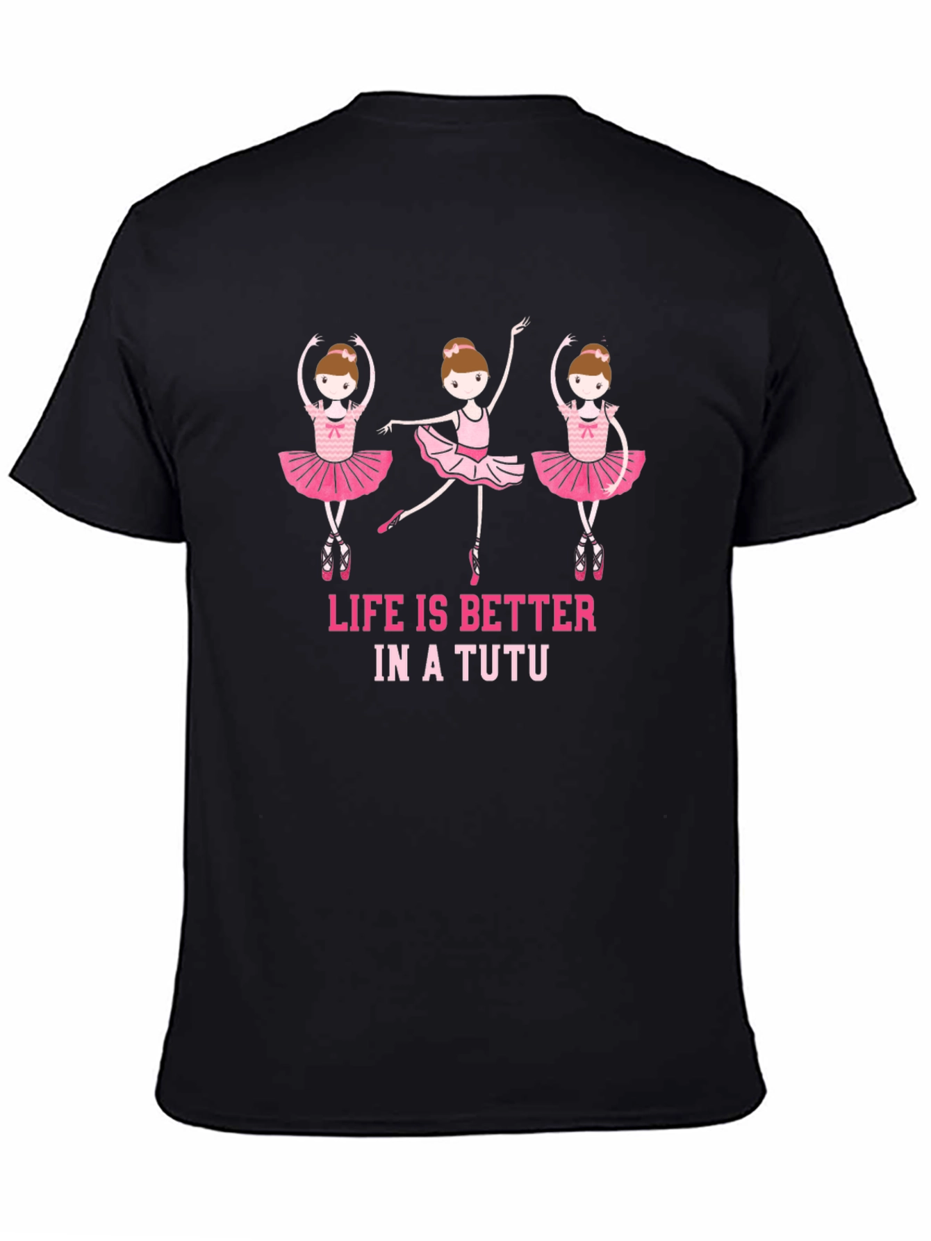 Black Ballerina T-Shirt - Life Is Better In A Tutu view 4