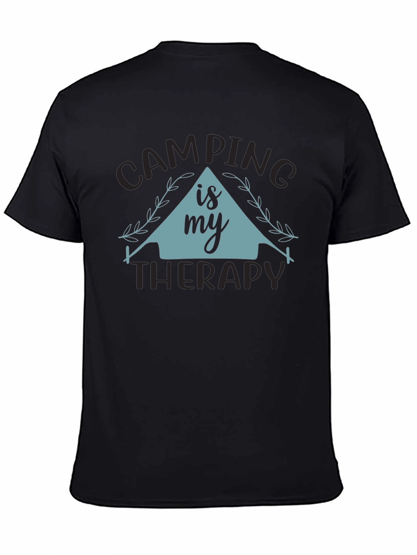 Black Camping is My Therapy Graphic Tee view 4