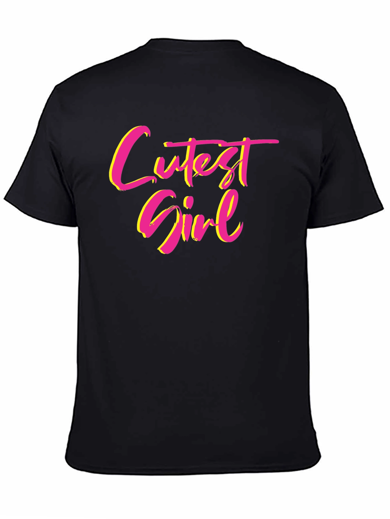 Black Cutest Girl Graphic T-Shirt - Fun & Stylish Tee view 4