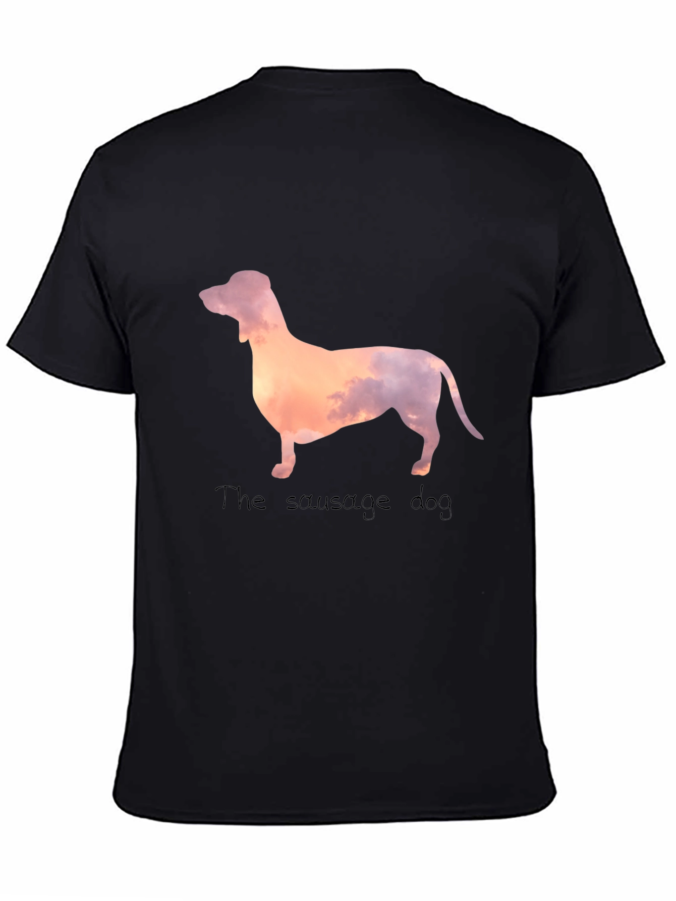Black Sausage Dog Graphic Tee - Stylish & Unique Design view 4