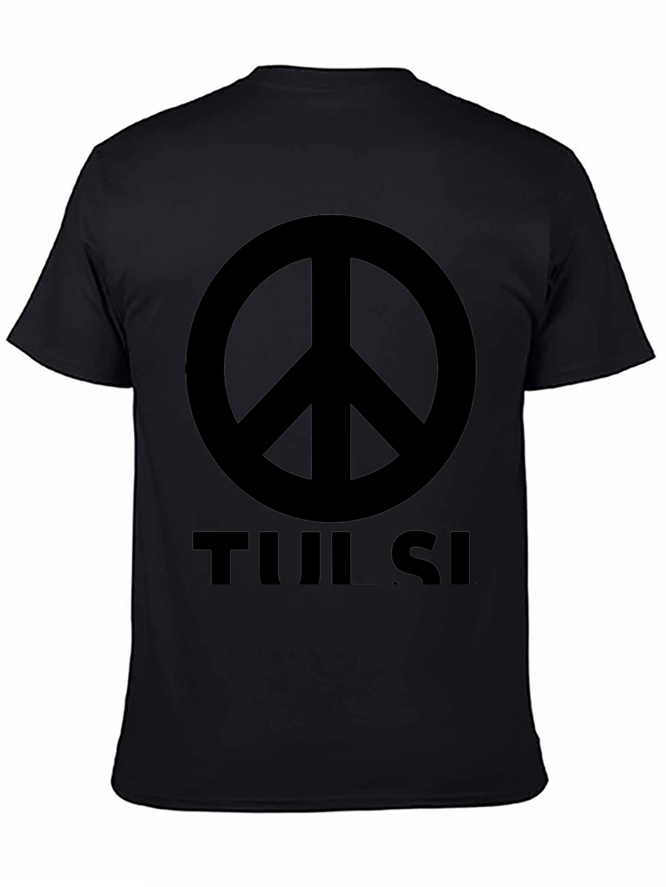 Black Peace Symbol T-Shirt view 4