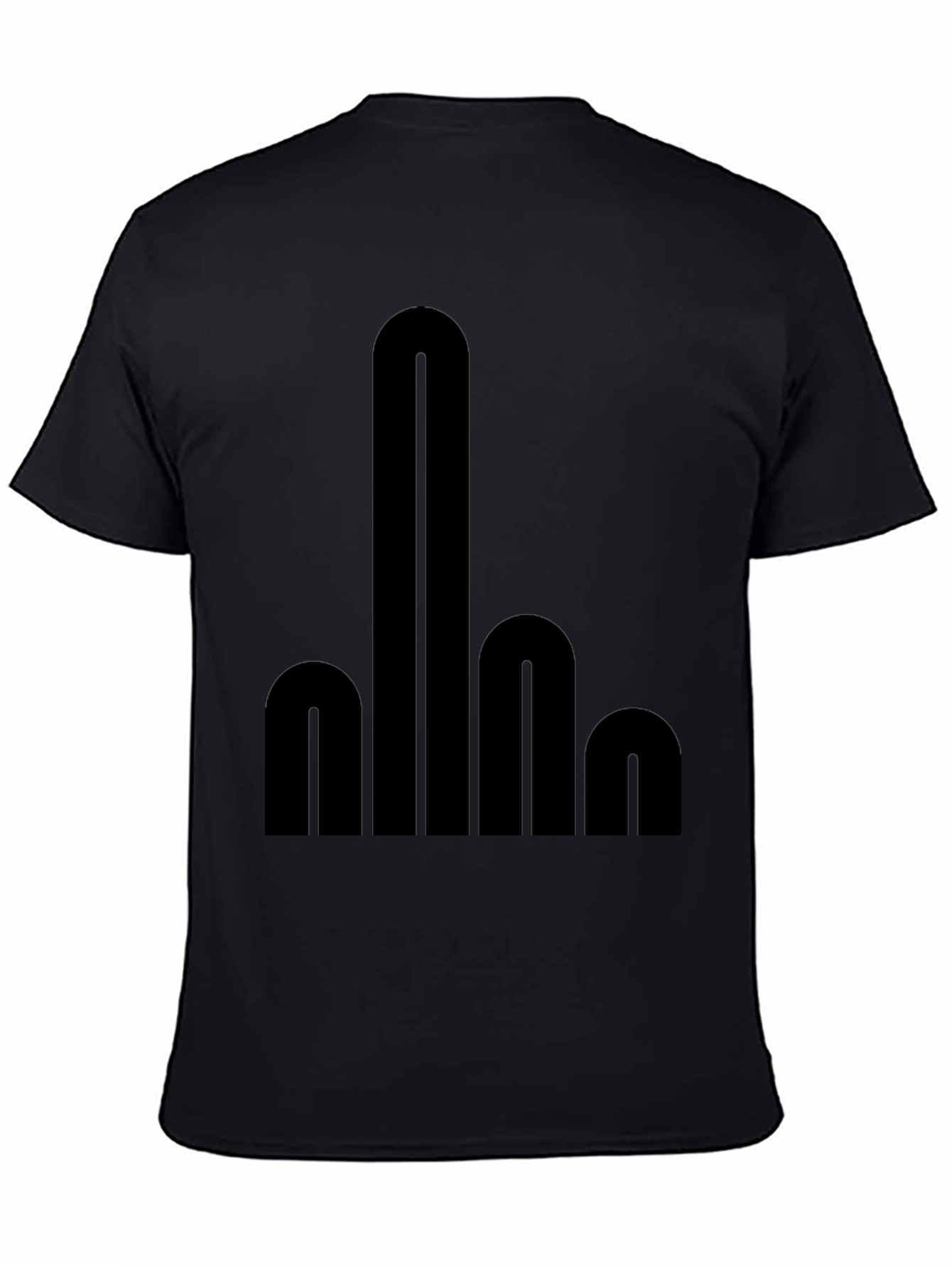 Black Bold Statement T-Shirt view 4