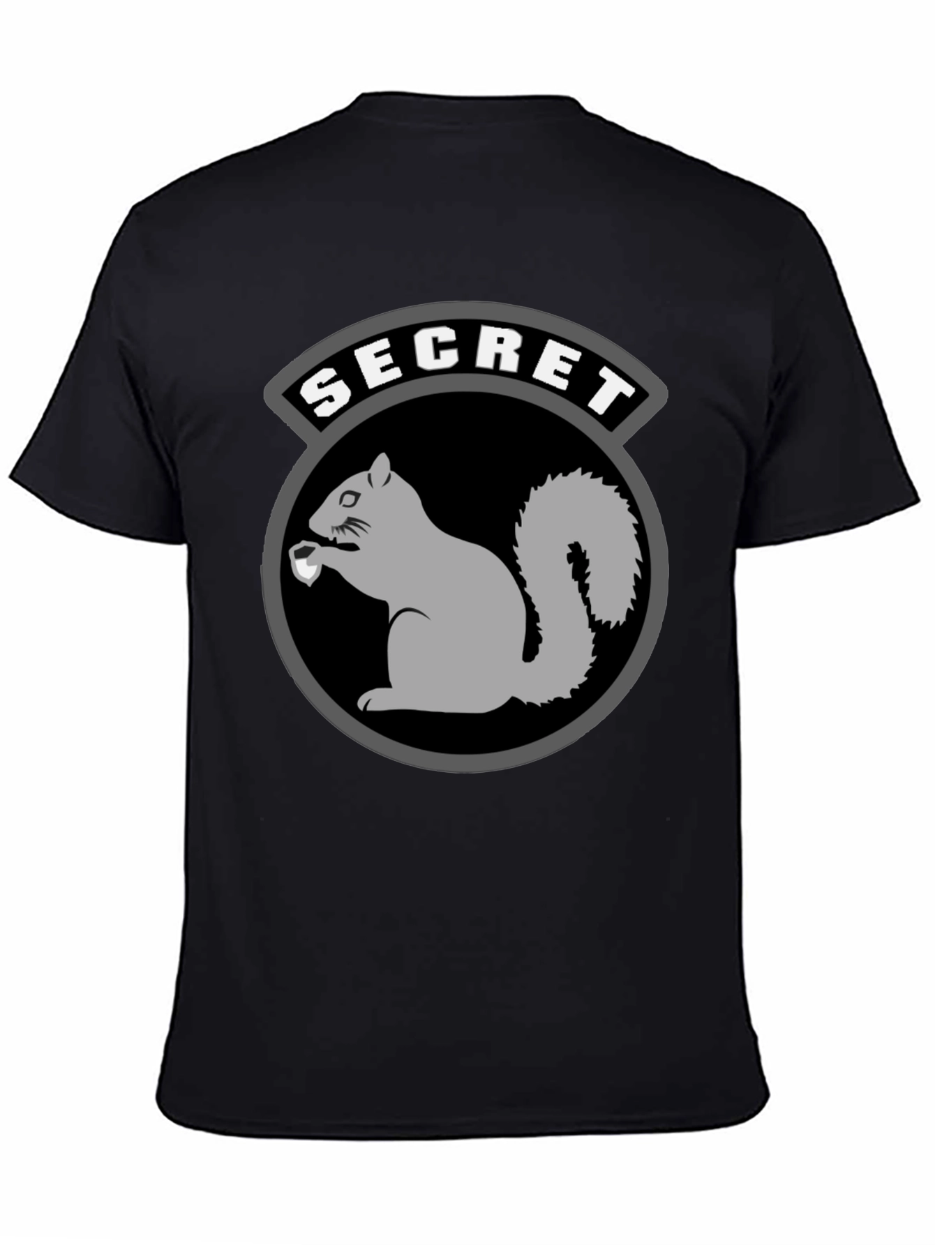 Black Secret Squirrel T-Shirt - Black Graphic Tee view 4