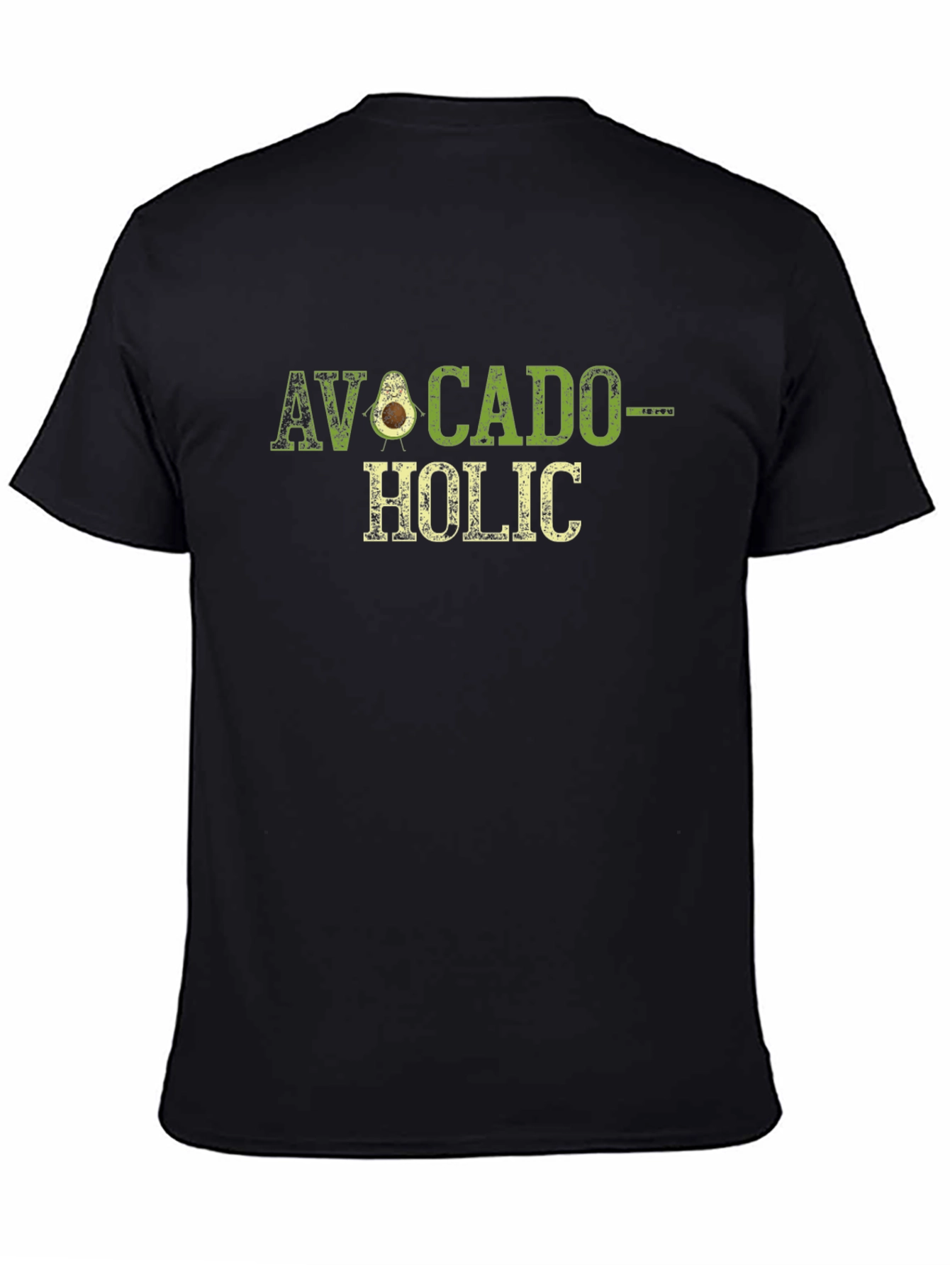Black Avocado-Holic Graphic T-Shirt view 4