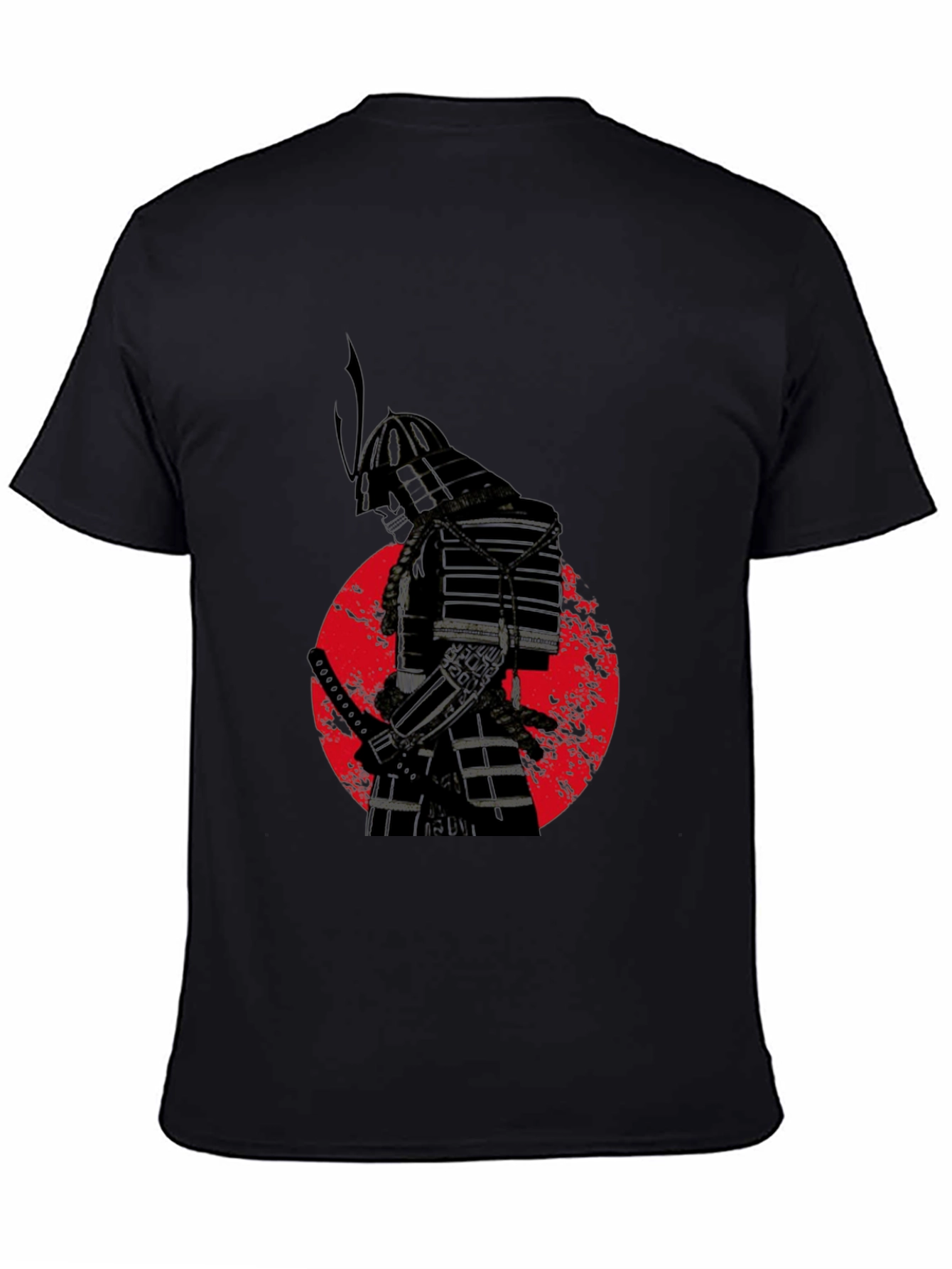 Black Samurai Warrior Graphic Tee view 4