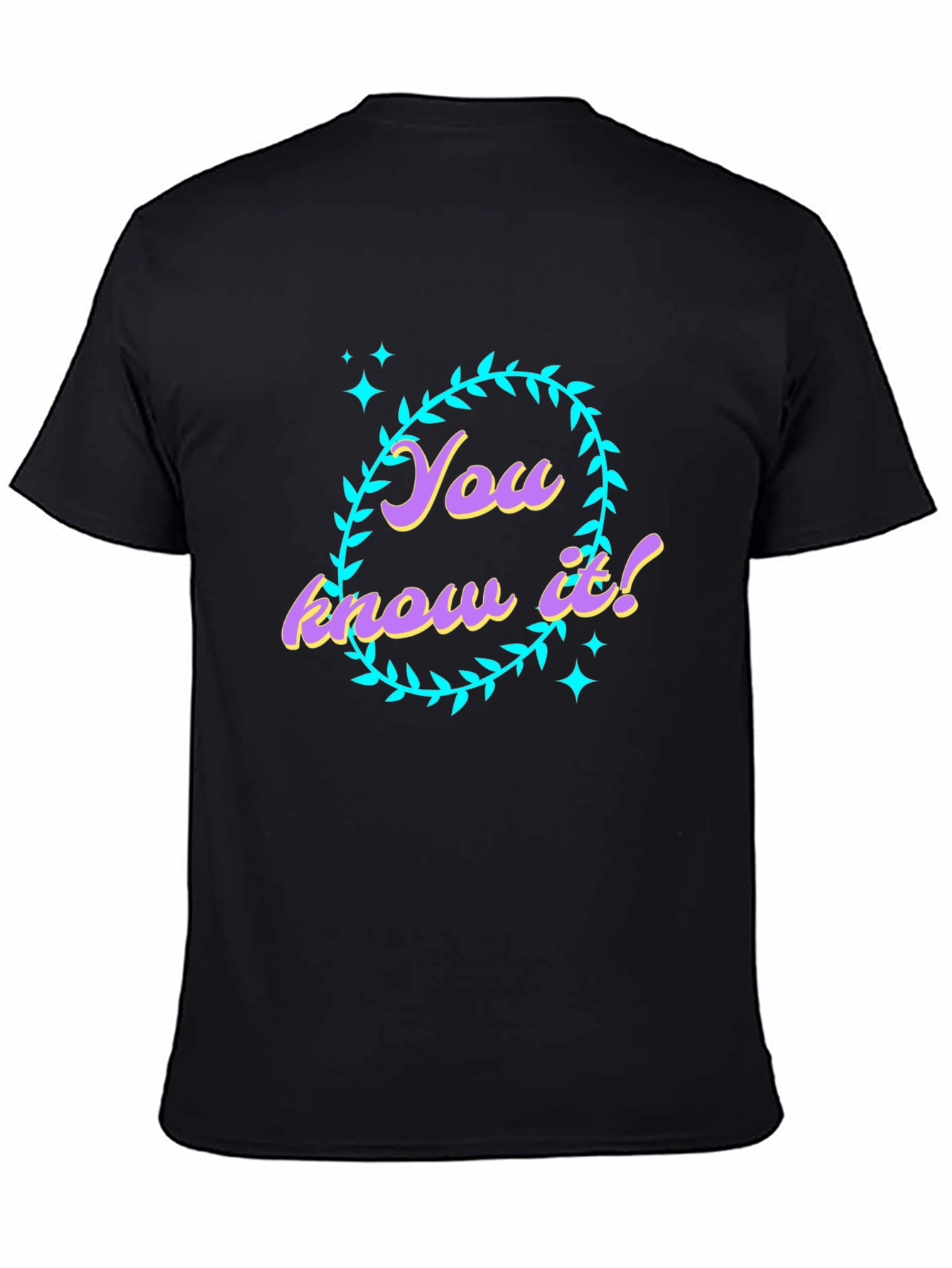 Black You Know It! Graphic Tee - Black T-Shirt view 4