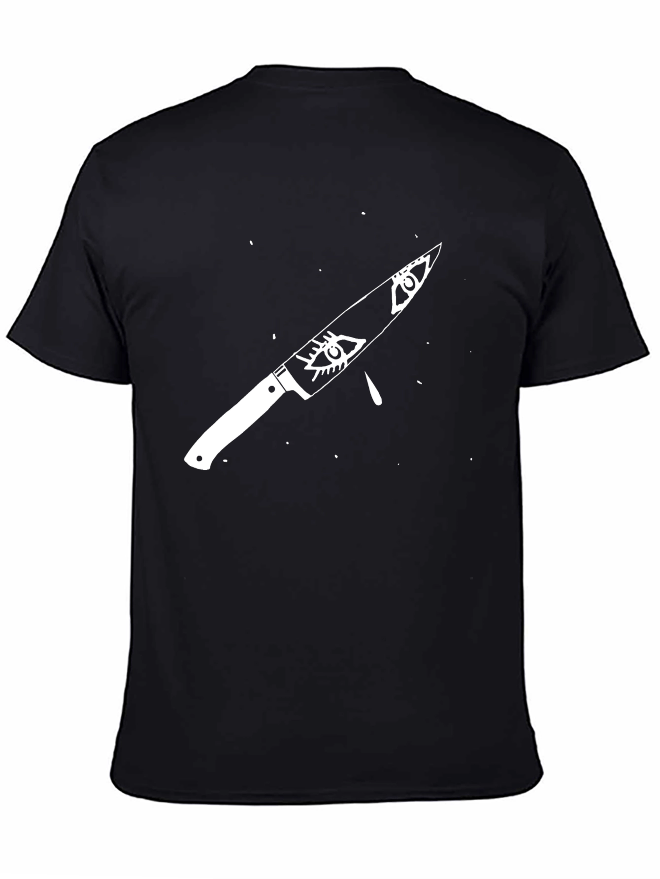 Black Eye Knife Graphic Tee - Edgy Streetwear view 4