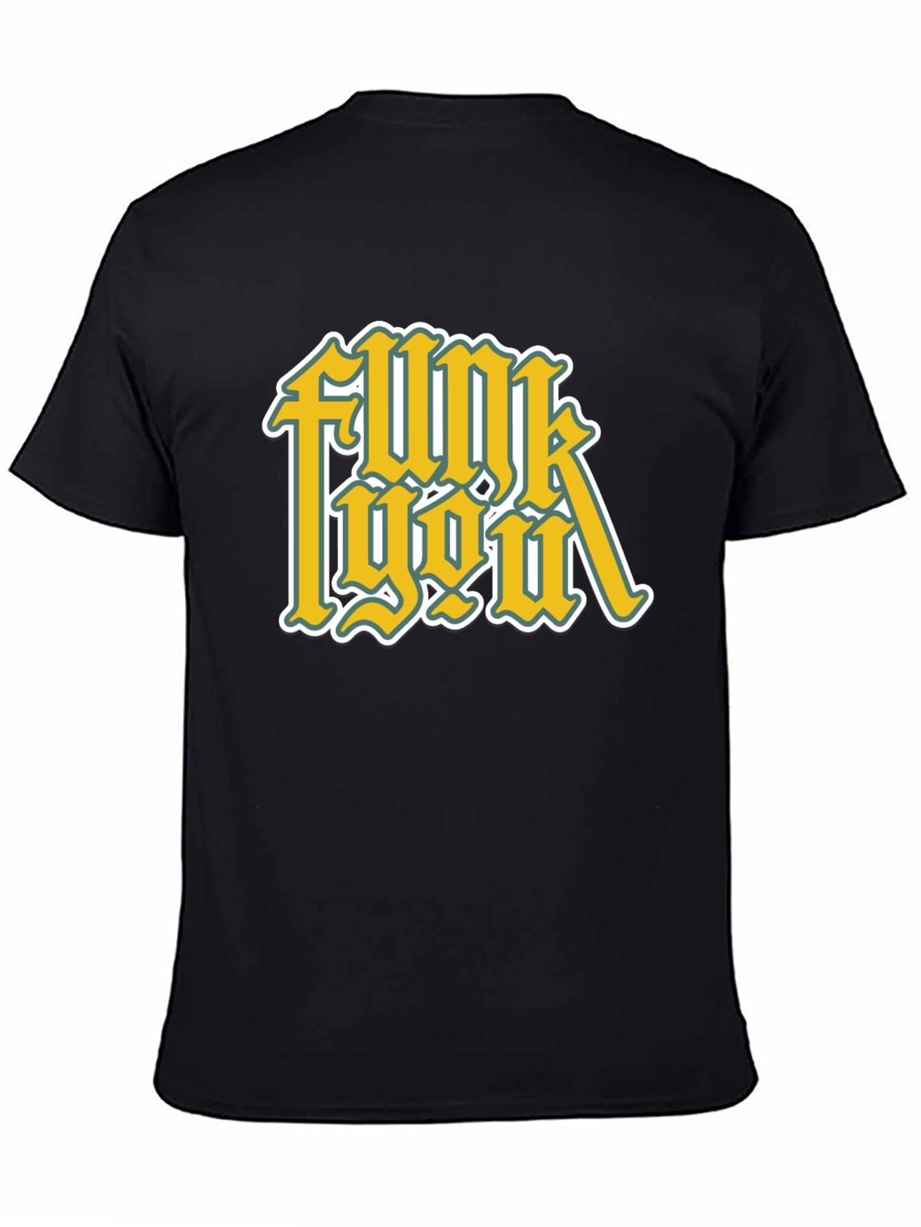 Black Funk You Graphic T-Shirt - Black Cotton Tee view 4