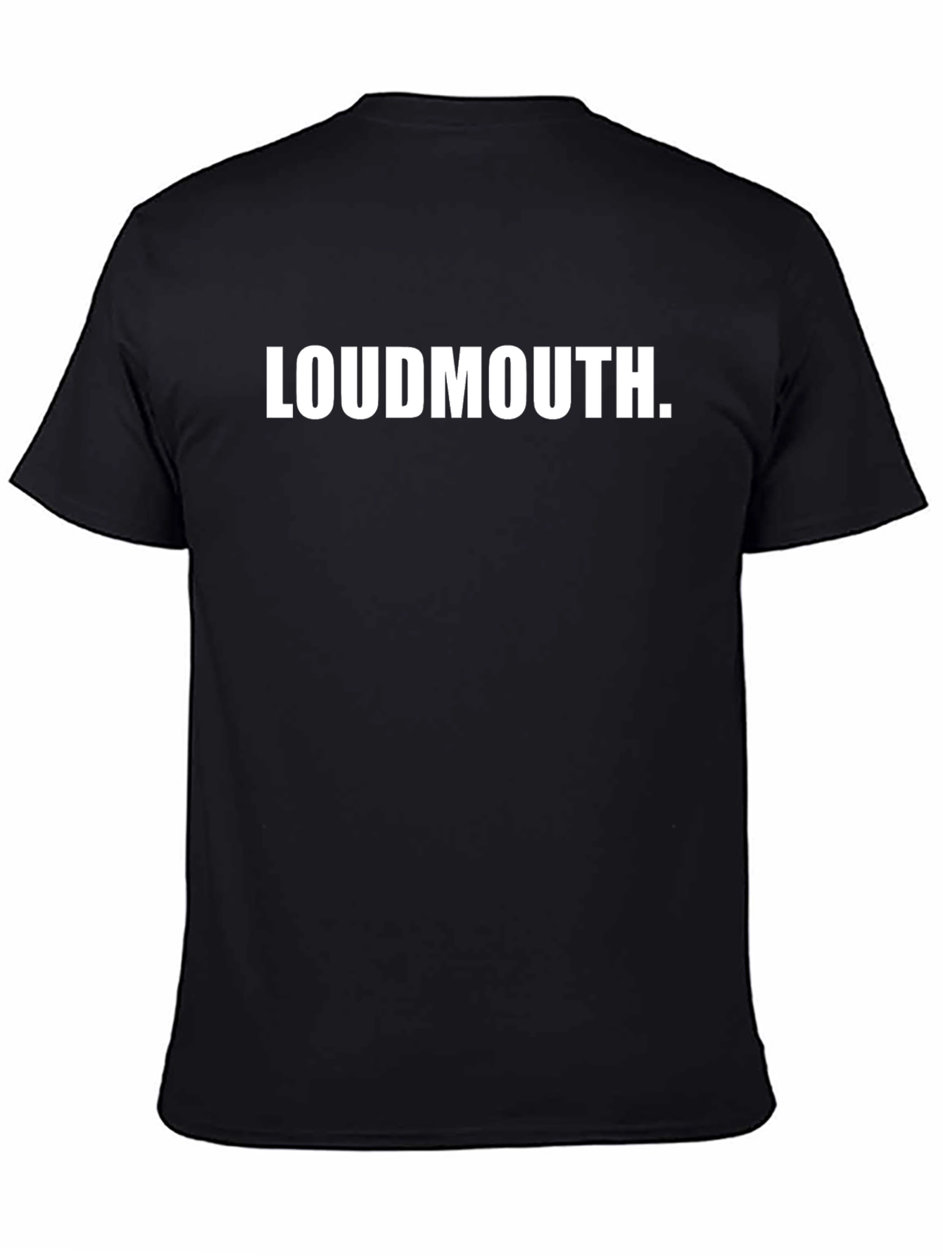 Black Loudmouth Graphic Tee - Bold Statement Shirt view 4