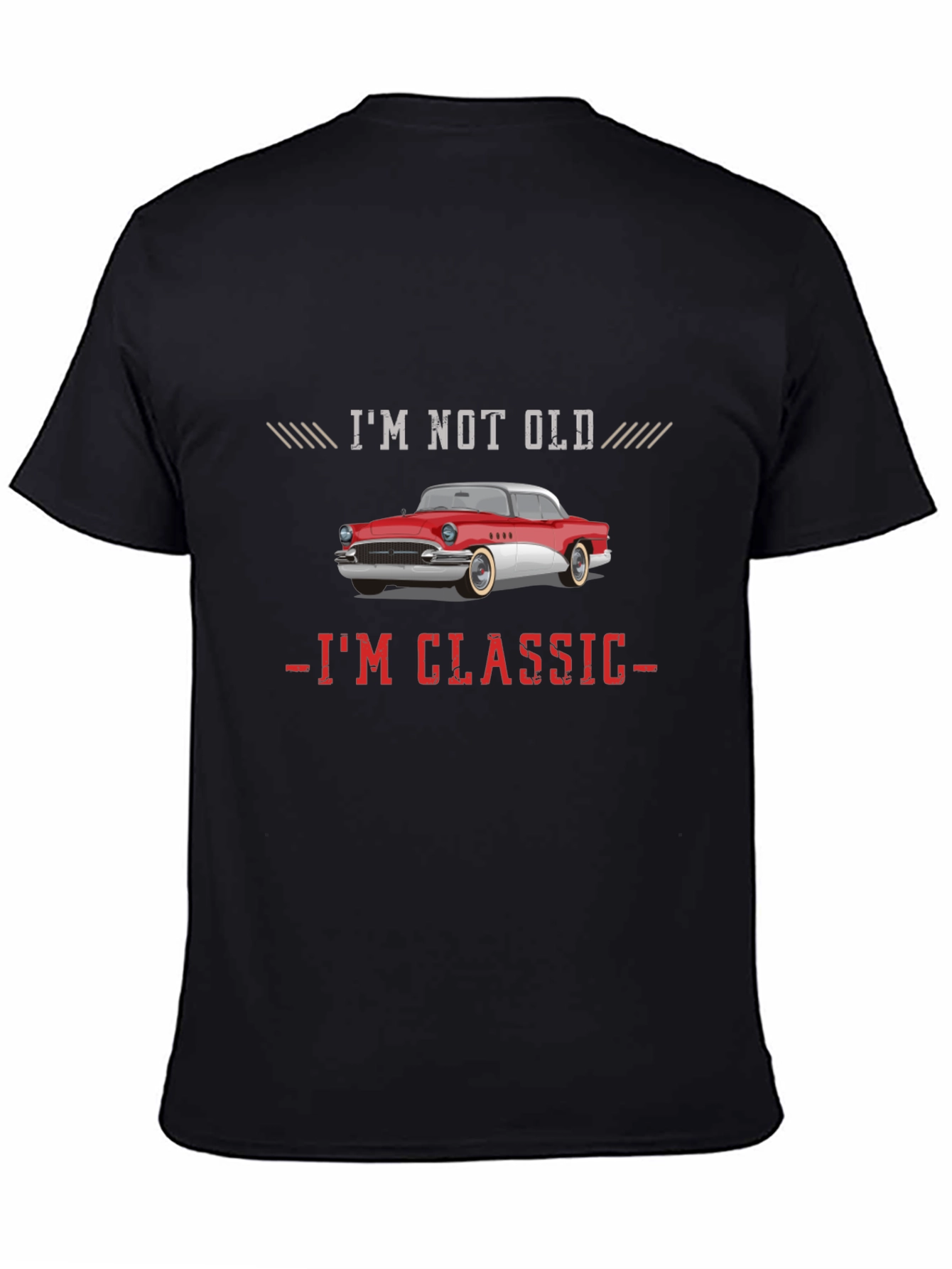 Black I'm Not Old I'm Classic Car T-Shirt view 4