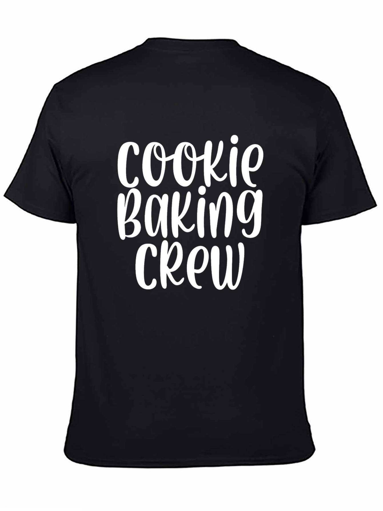 Black Cookie Baking Crew Graphic Tee - Black Cotton T-Shirt view 4
