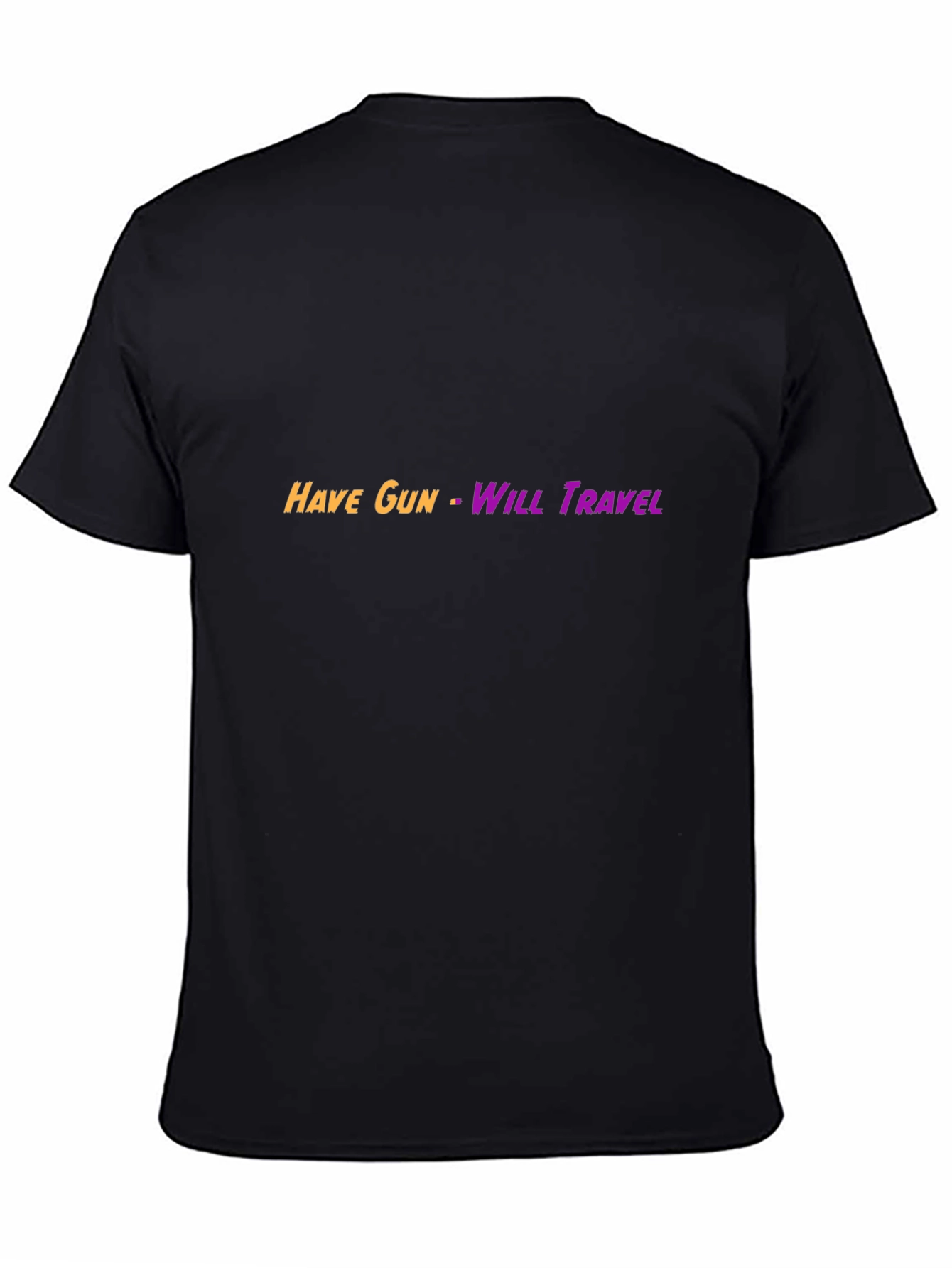 Black Have Gun - Will Travel Graphic Tee - Black Cotton Blend view 4