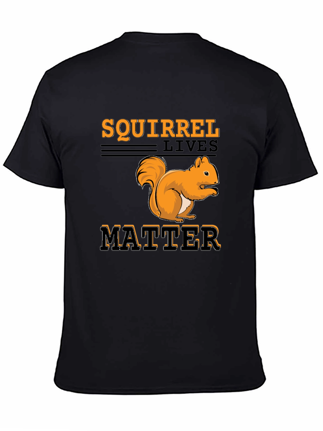 Black Squirrel Lives Matter Graphic T-Shirt view 4