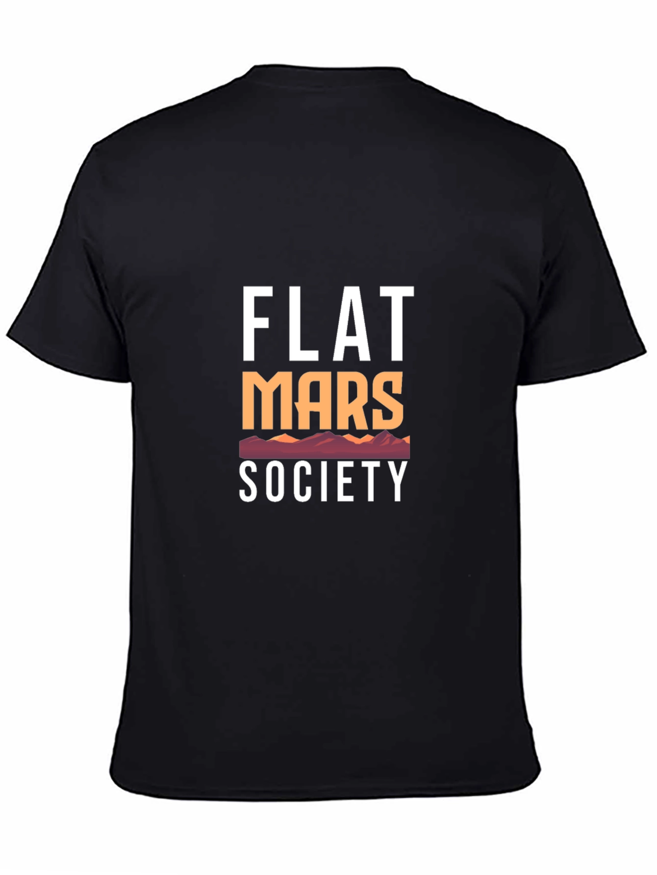Flat Mars Society Graphic Tee - Black Cotton - 4