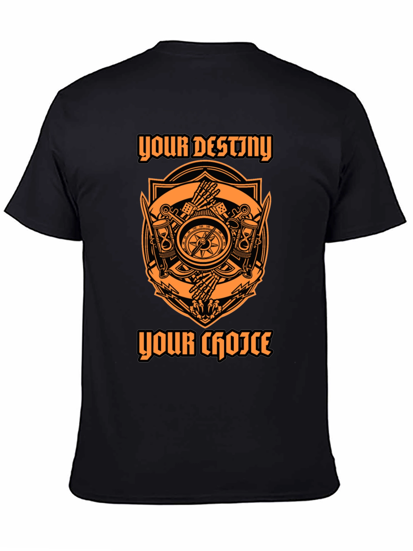 Black Destiny Choice Graphic Tee - Black view 4