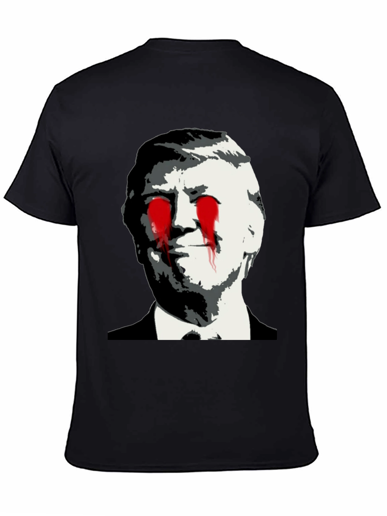 Black Political Statement T-Shirt - Graphic Design view 4