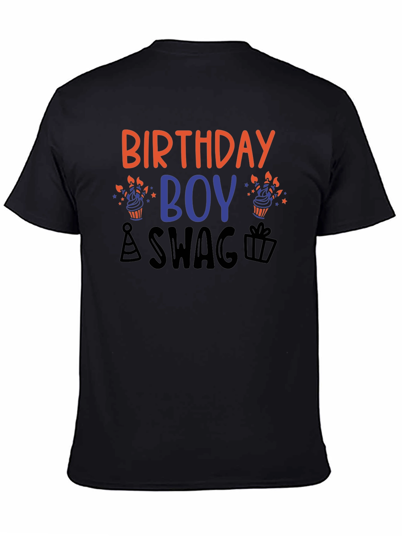 Black Birthday Boy Swag T-Shirt view 4