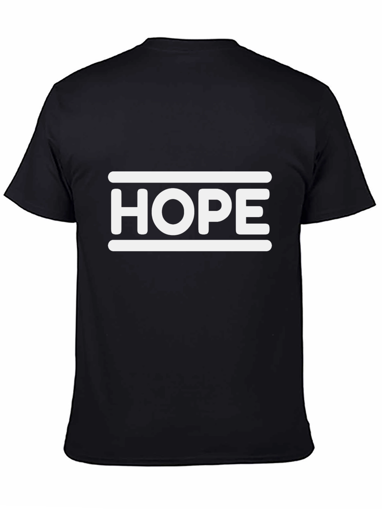 Black Hope Graphic Tee - Unisex Black T-Shirt view 4