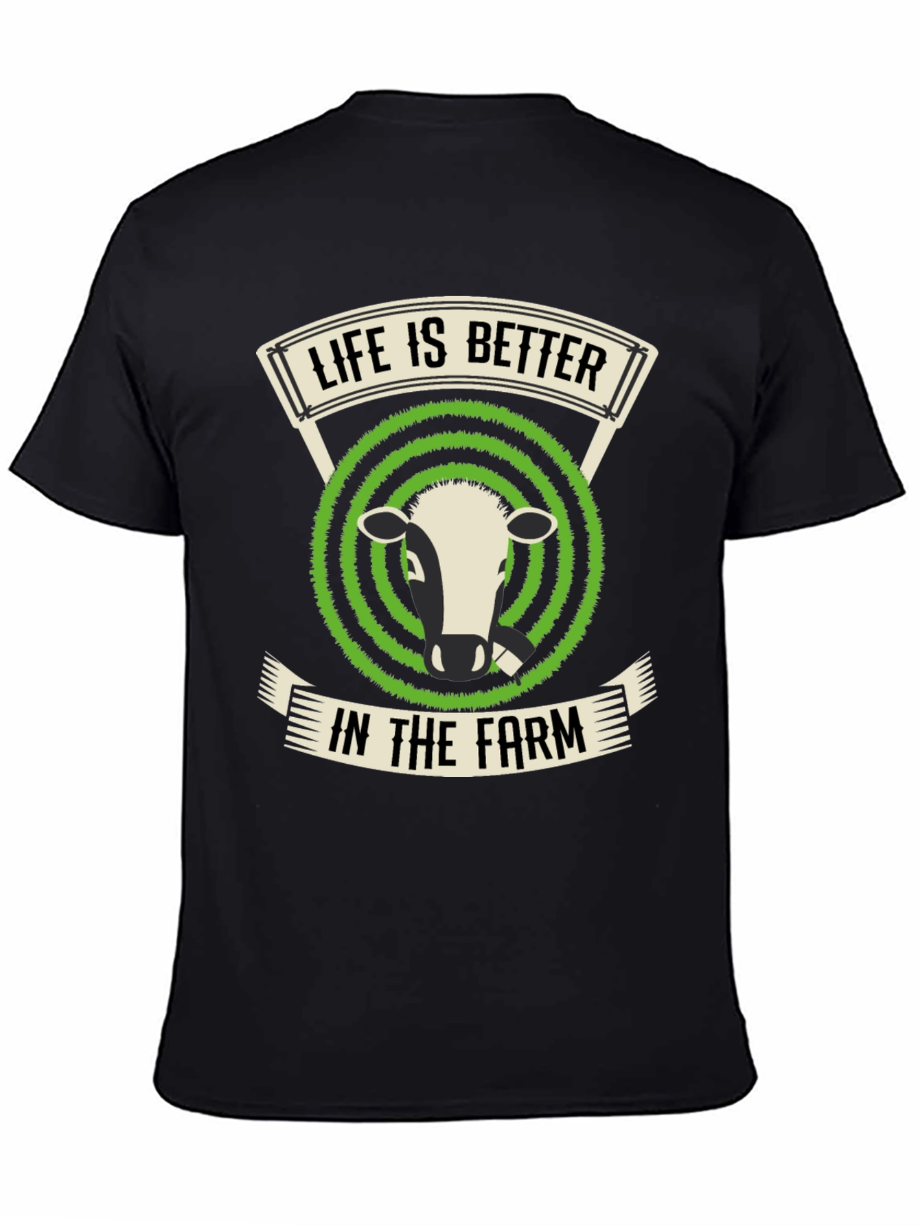 Black Life is Better in The Farm T-Shirt view 4