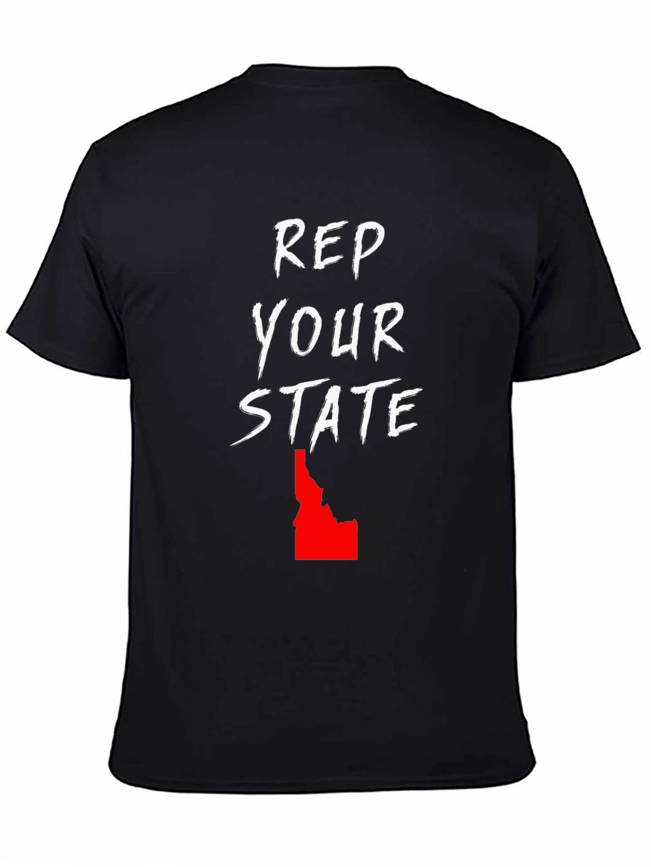 Black Rep Your State Graphic T-Shirt view 4