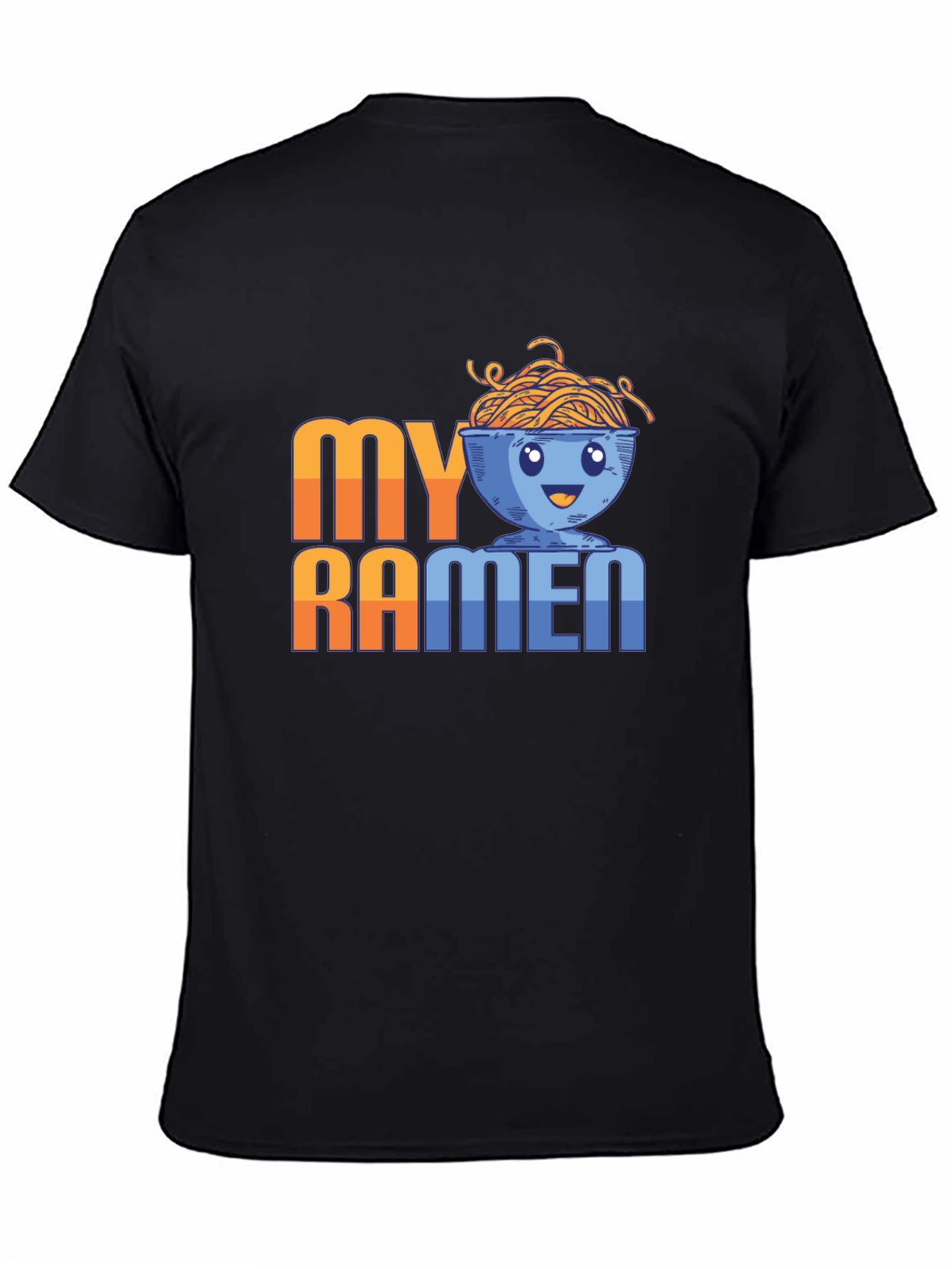 Black My Ramen Funny T-Shirt Graphic Tee view 4