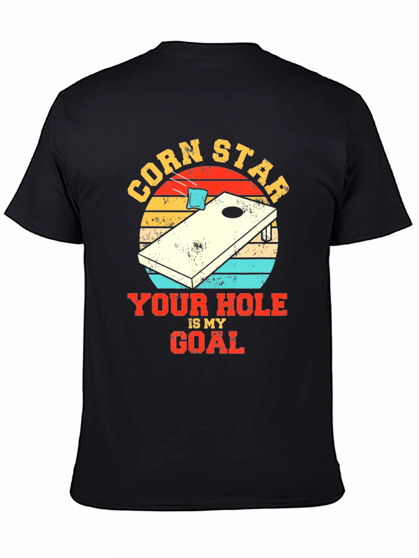Black Corn Star T-Shirt - Your Hole Is My Goal view 4