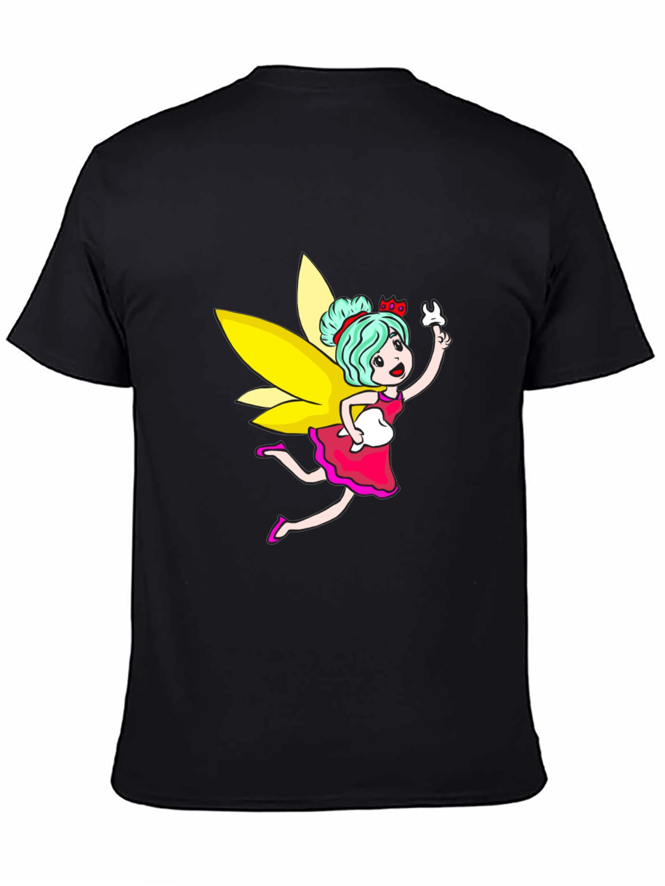 Black Tooth Fairy Graphic Black T-Shirt view 4