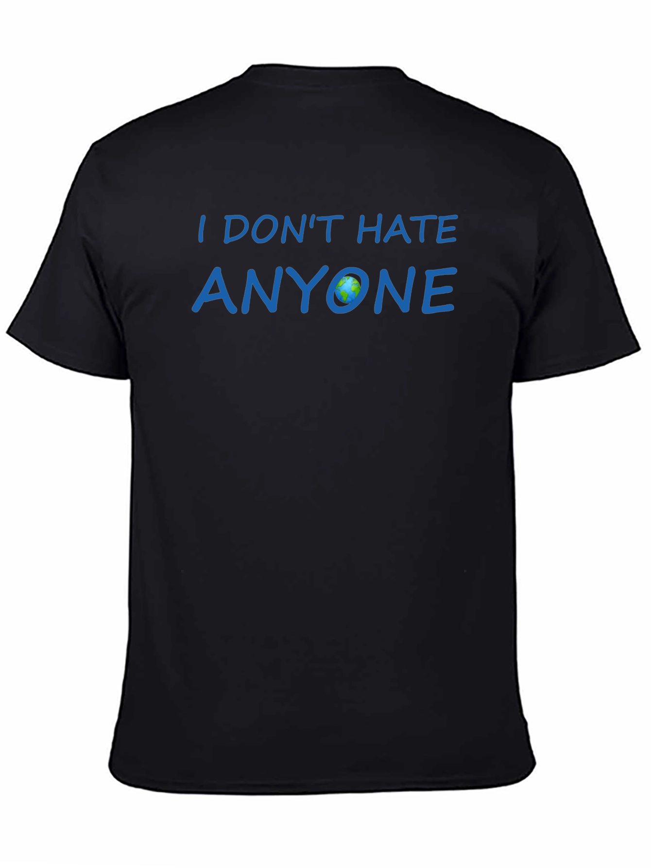 Black I Don't Hate Anyone Graphic Tee - Black view 4