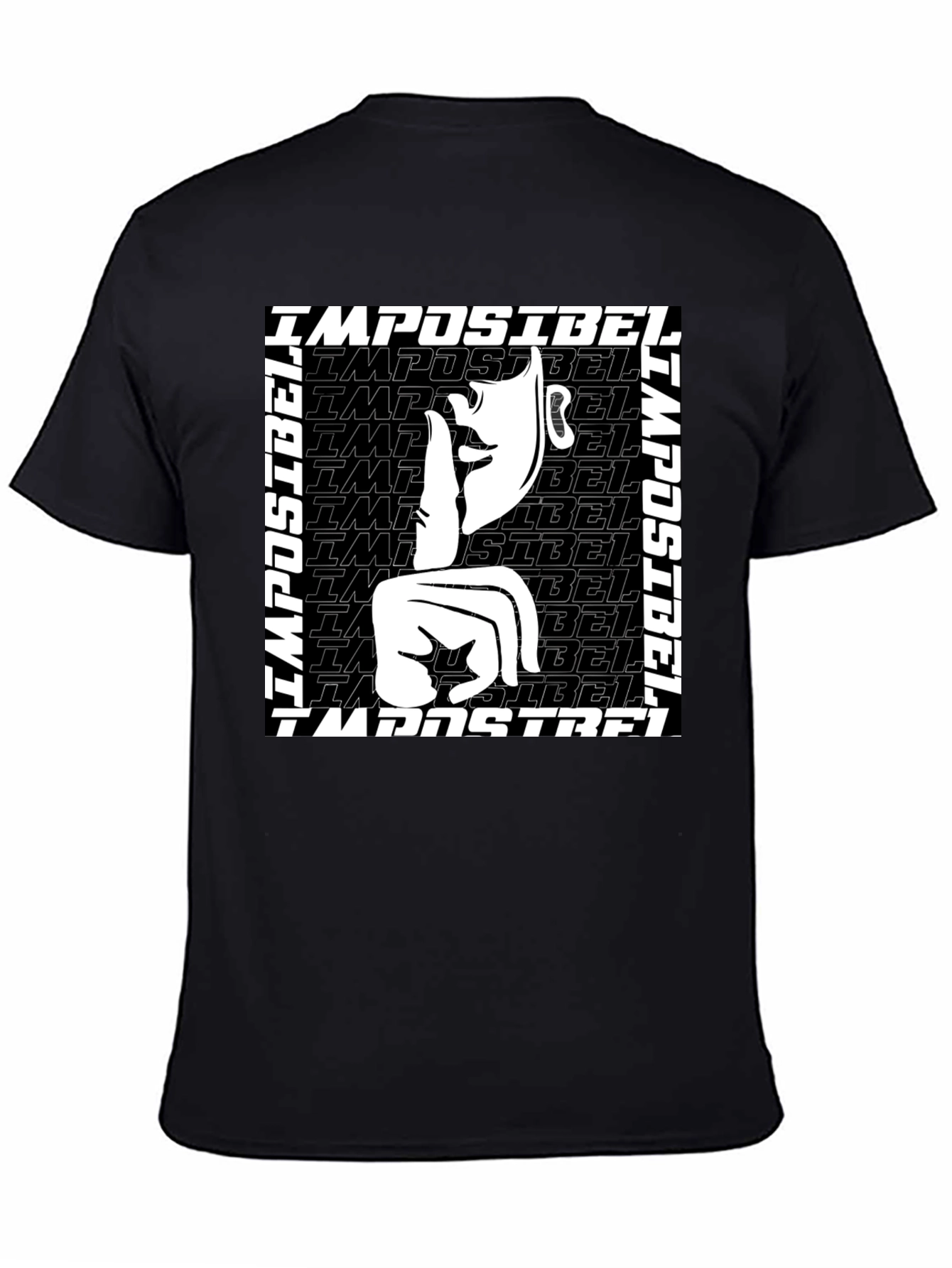 Black Impossible Graphic Tee - Black Short Sleeve view 4